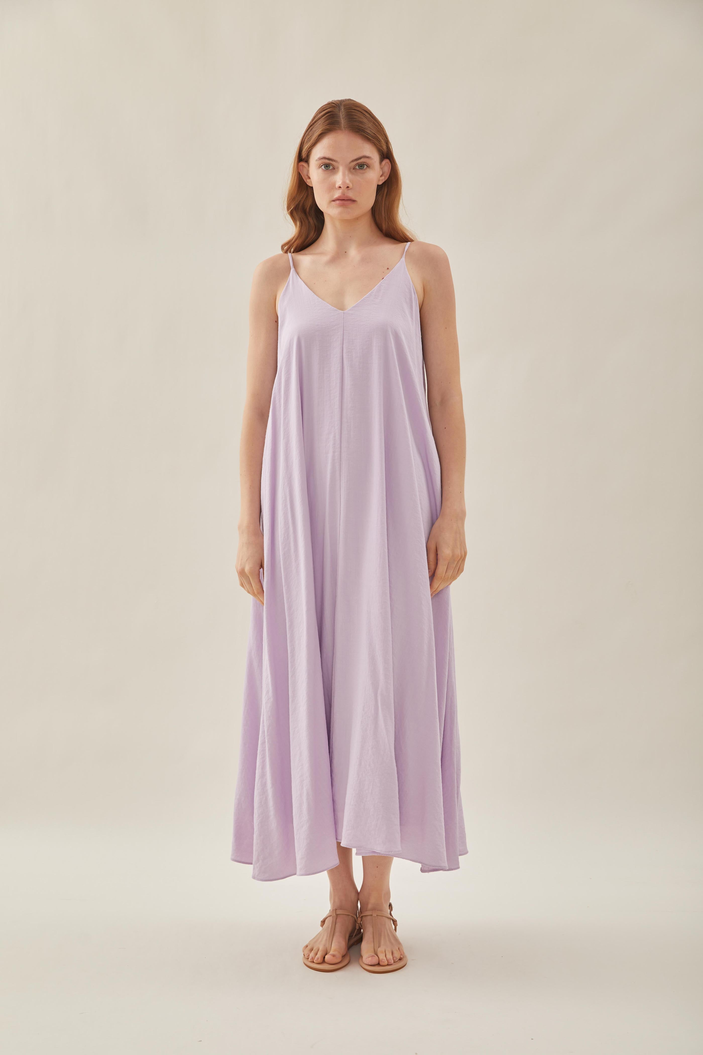 Flare Maxi Dress in Orchid