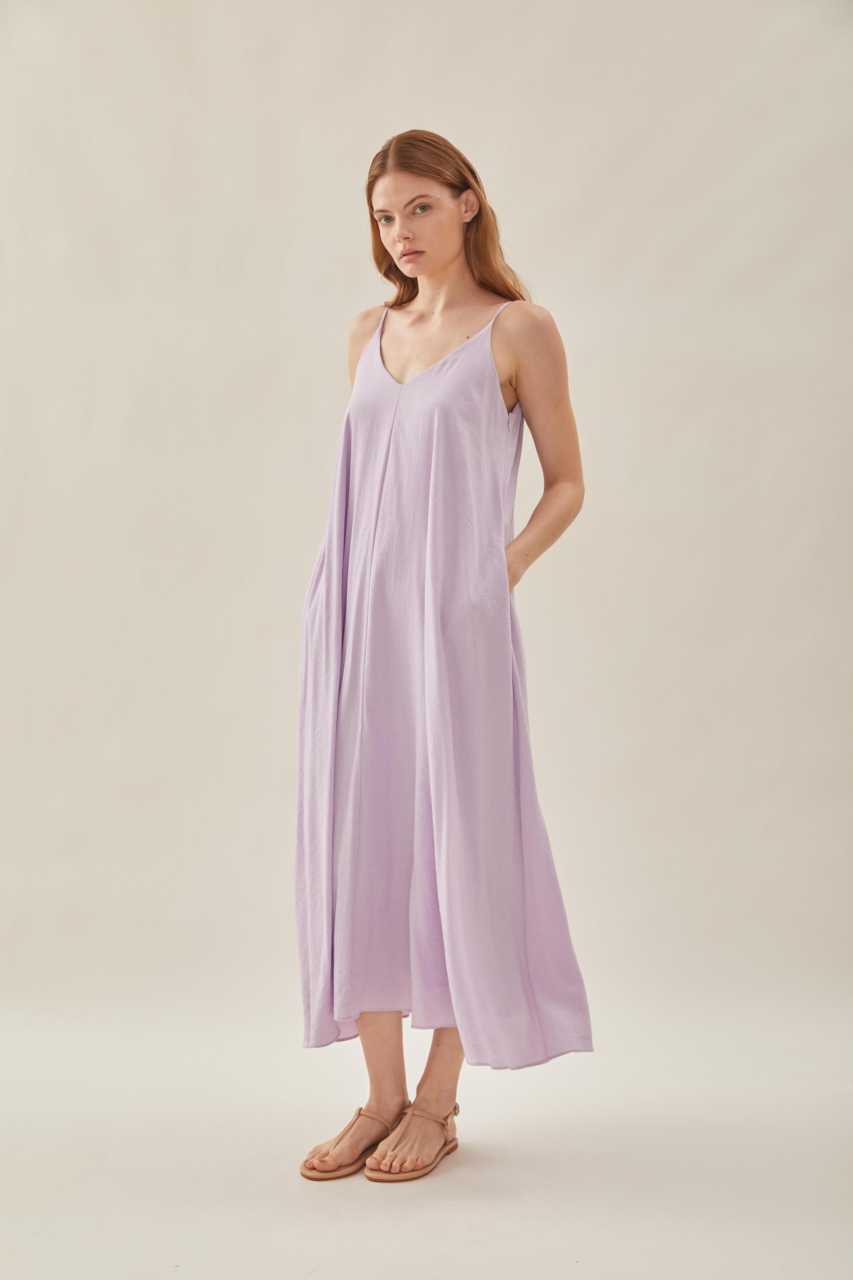 Flare Maxi Dress in Orchid