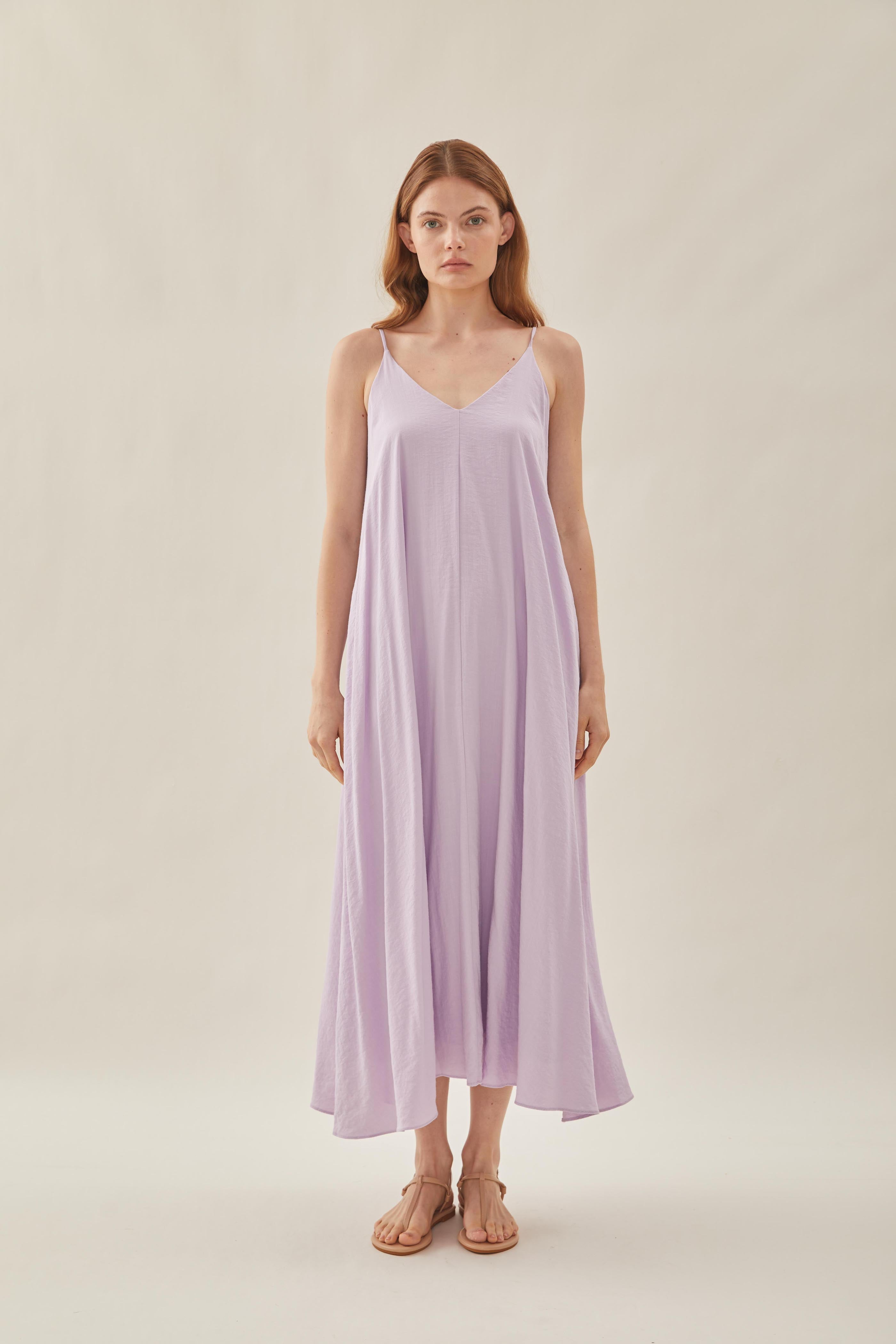 Flare Maxi Dress in Orchid