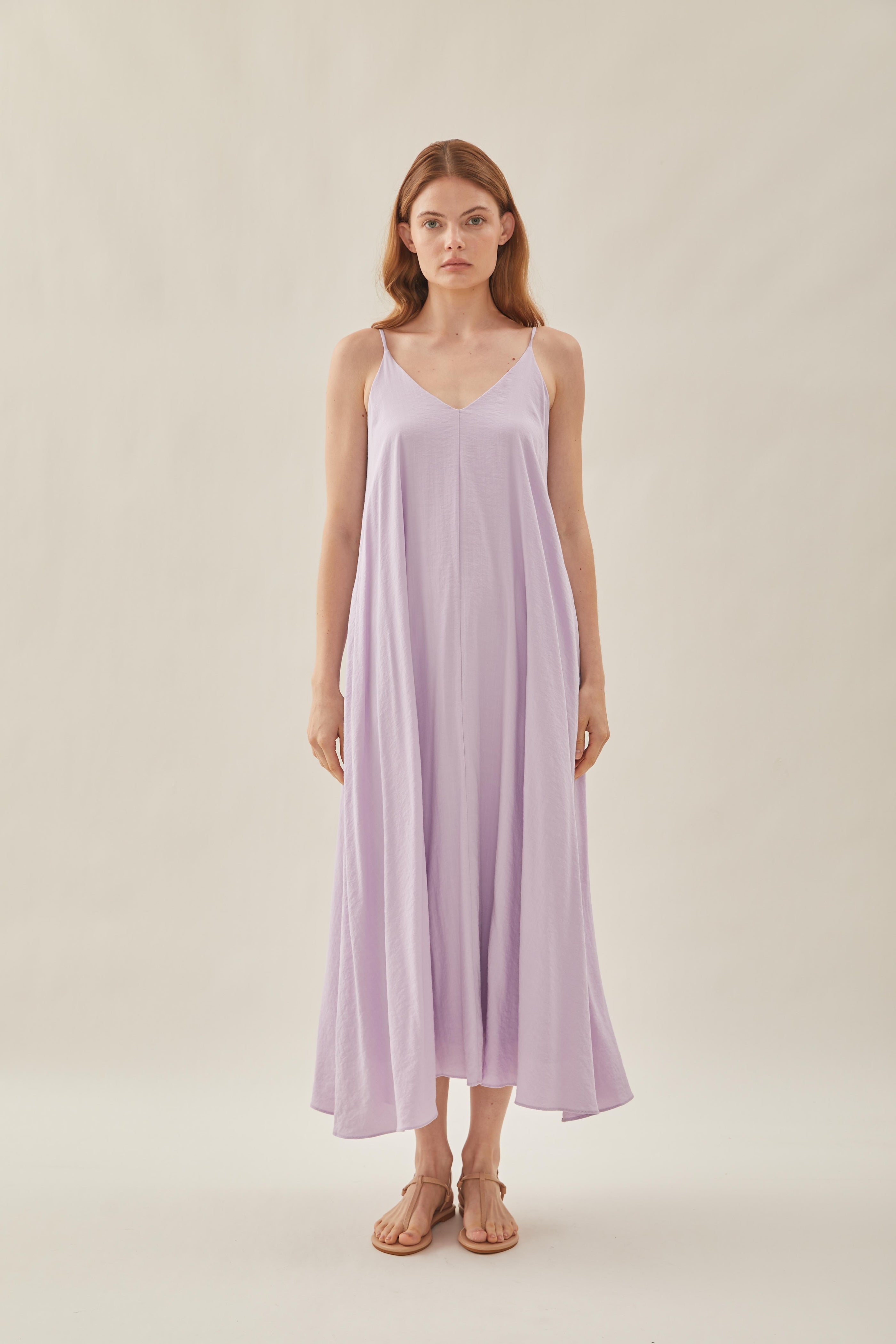 Flare Maxi Dress in Orchid