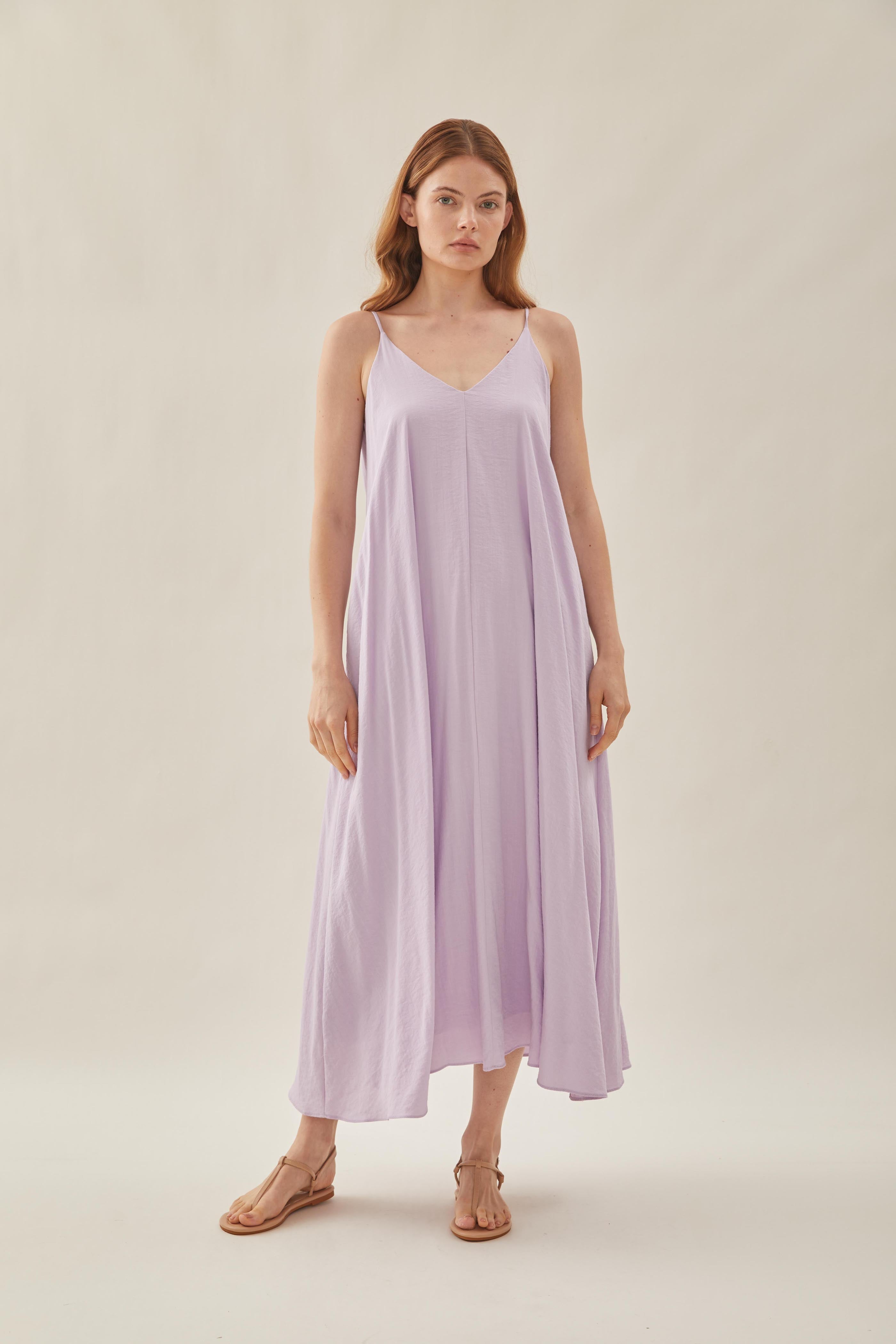 Flare Maxi Dress in Orchid