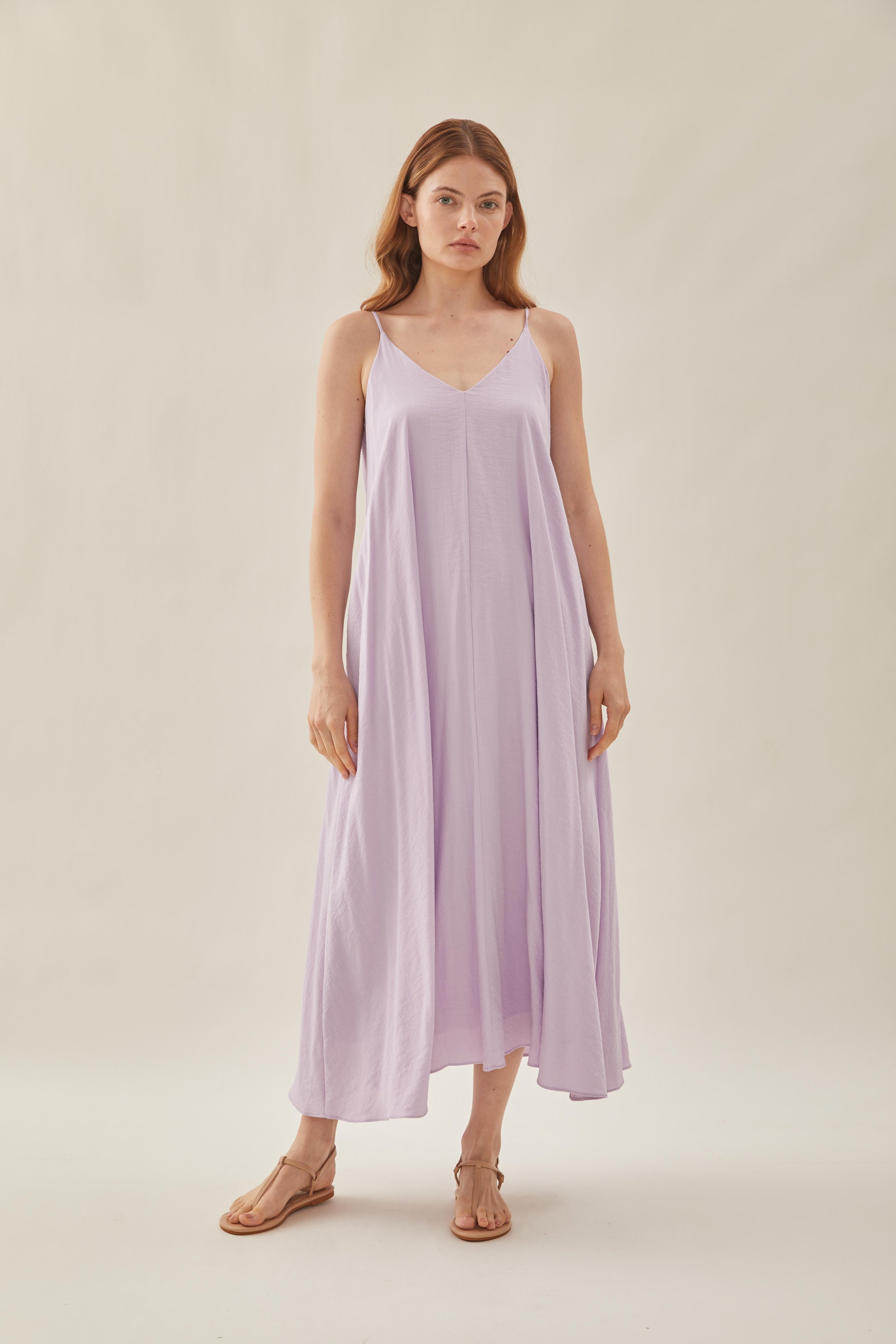 Flare Maxi Dress in Orchid