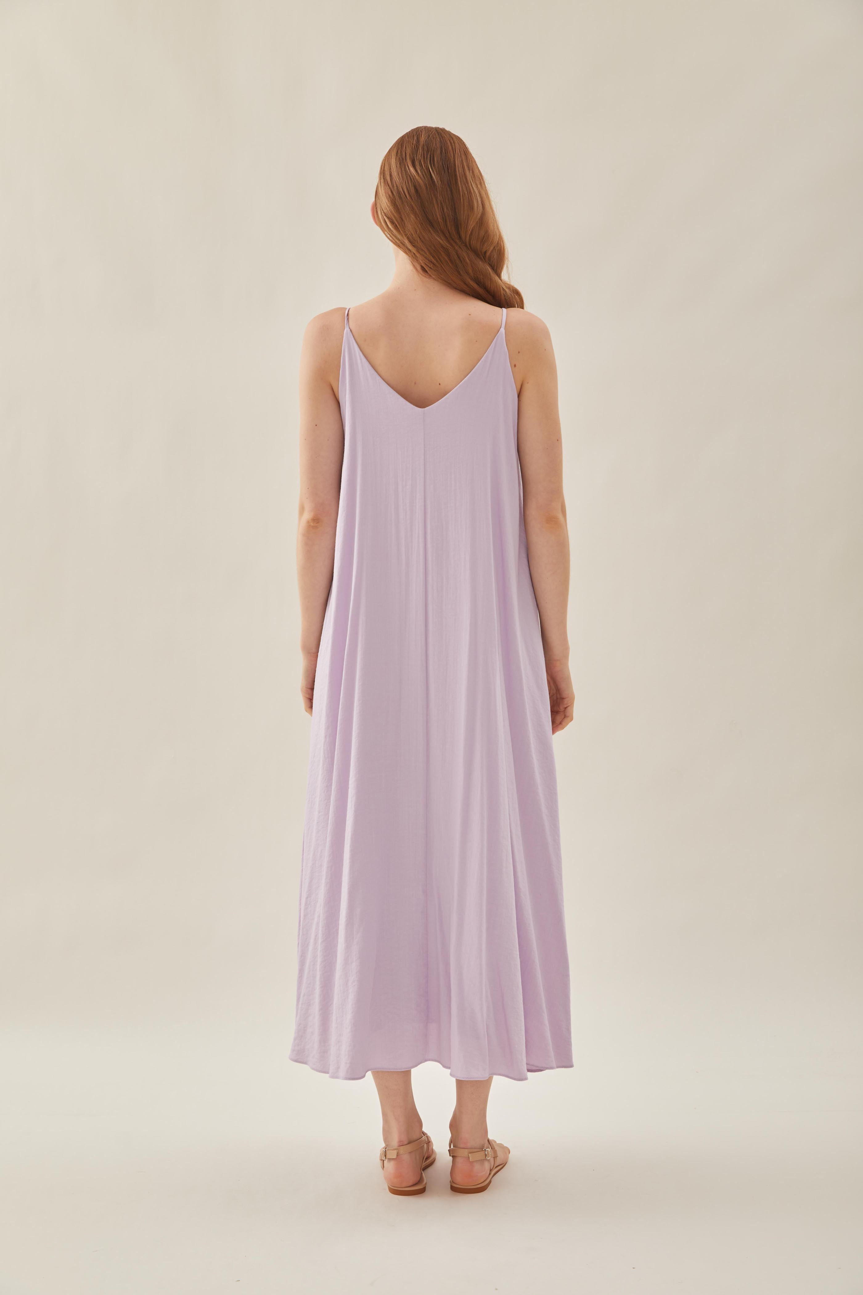 Flare Maxi Dress in Orchid