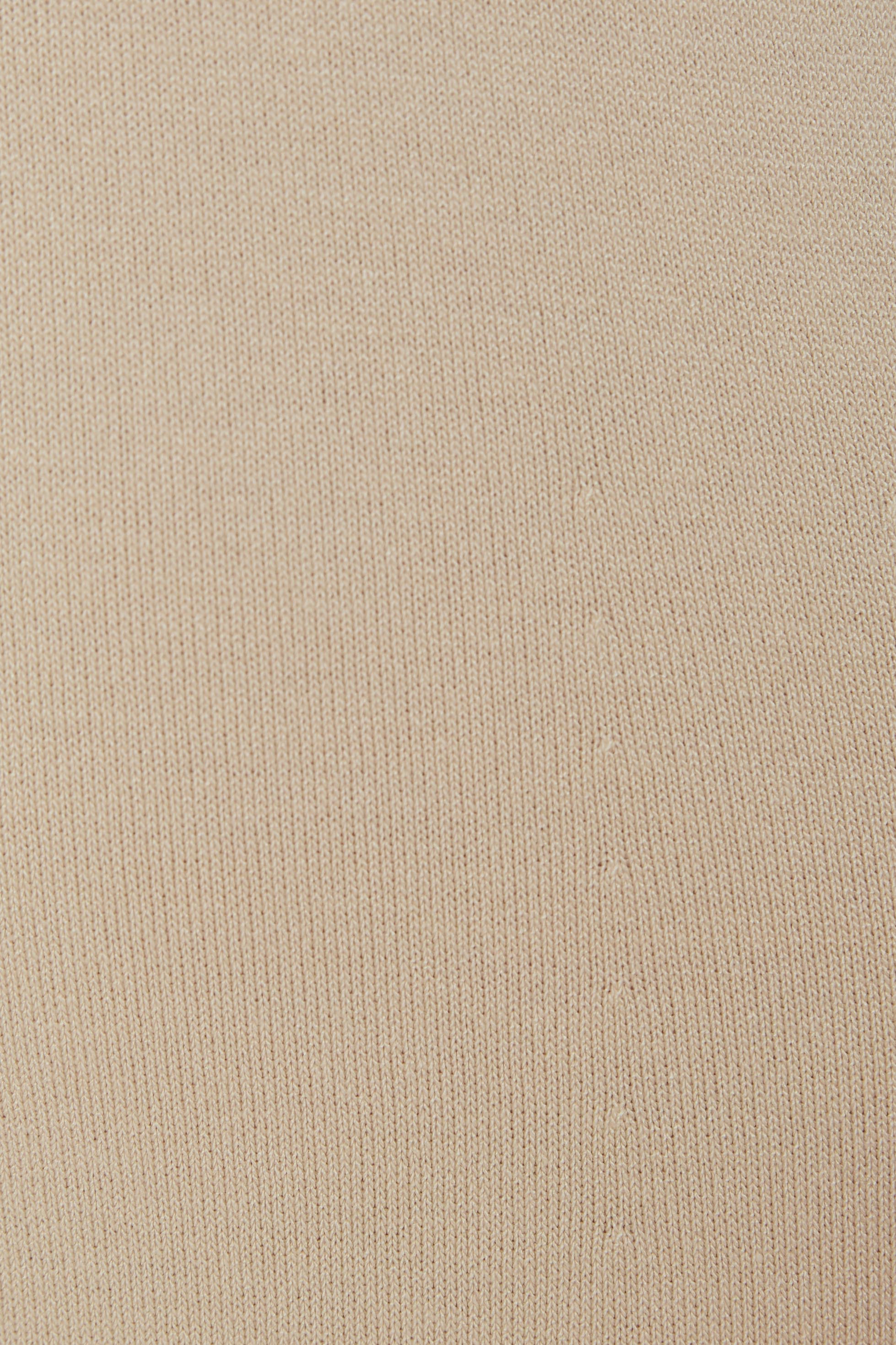 Sleeveless Knit Flare Dress in Macadamia