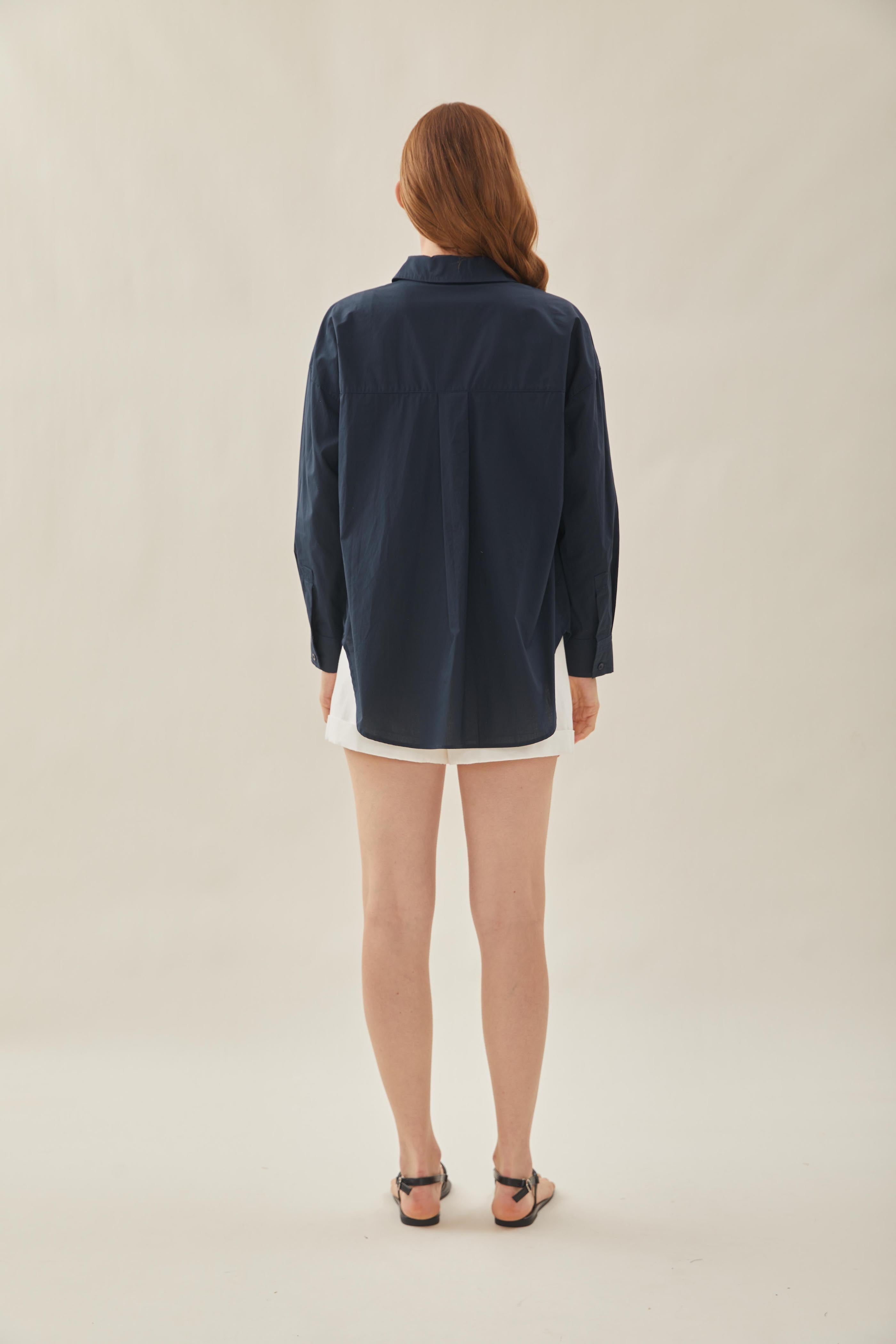 STUDIOS Lightweight Shirt in Dark Navy