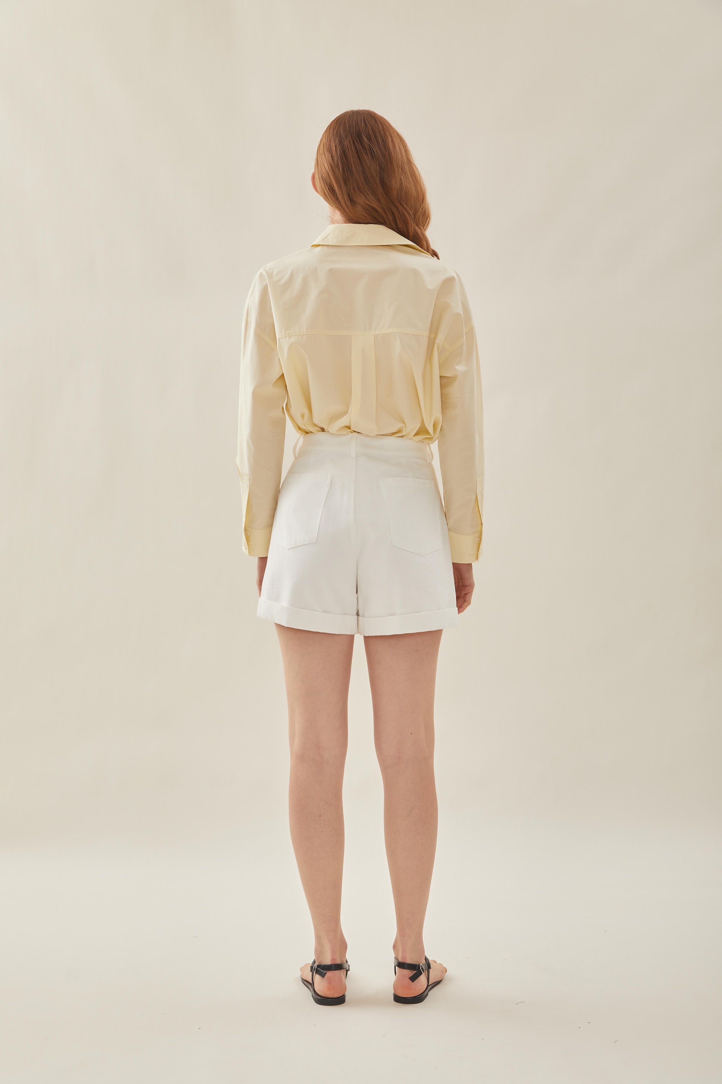 STUDIOS Lightweight Shirt in Pale Yellow