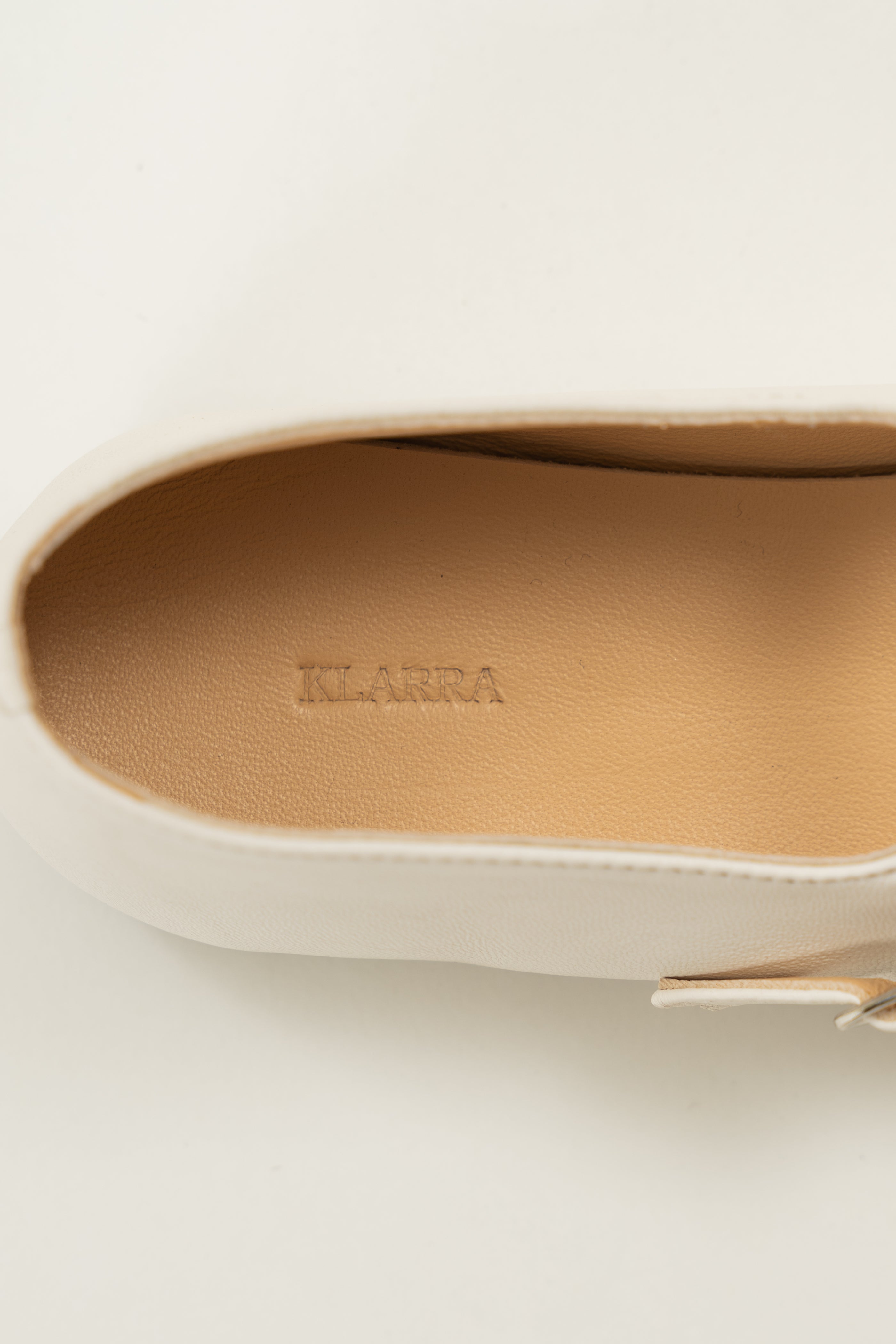 Cassia Leather Mary Janes in White