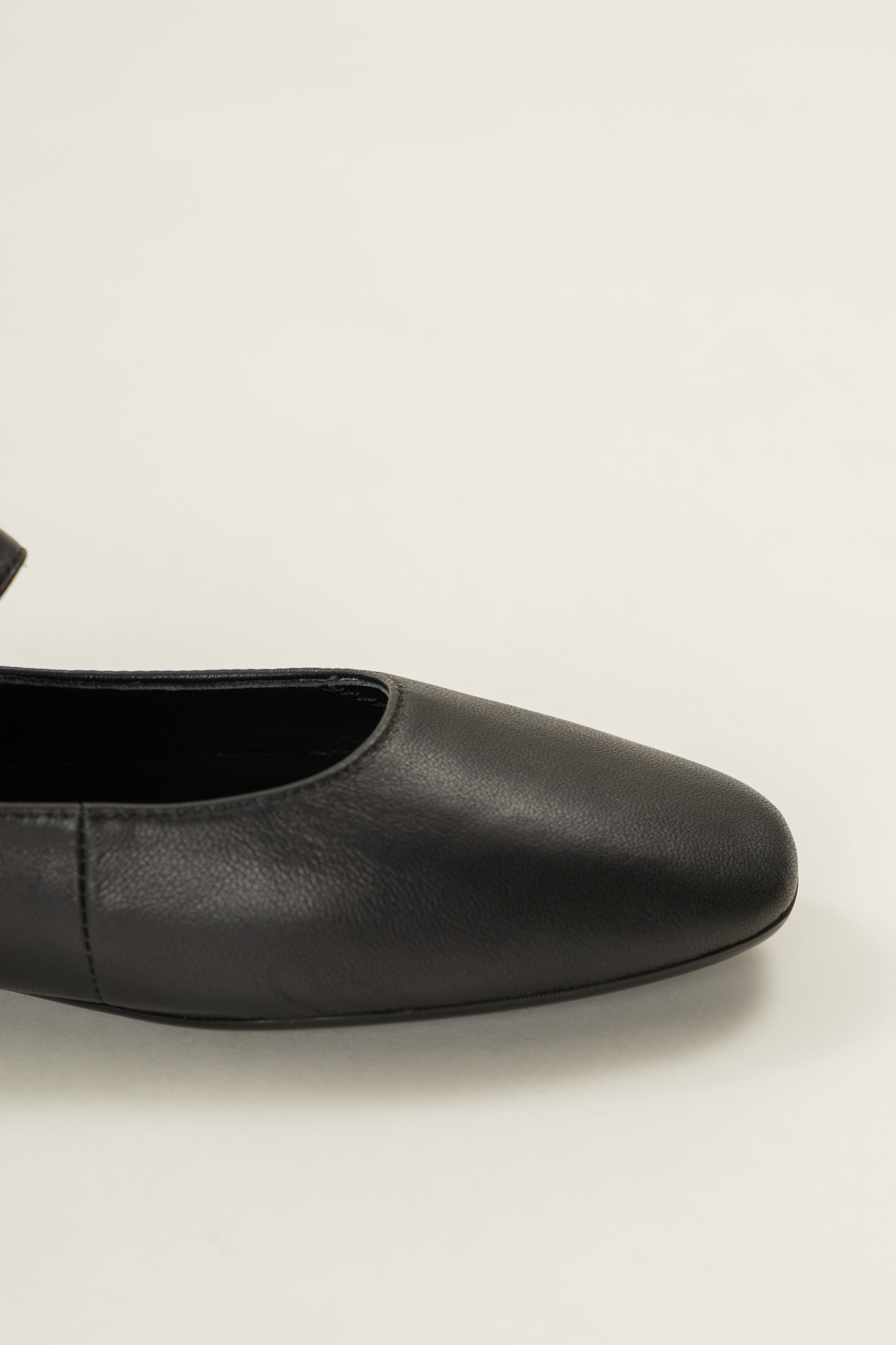 Cassia Leather Mary Janes in Black