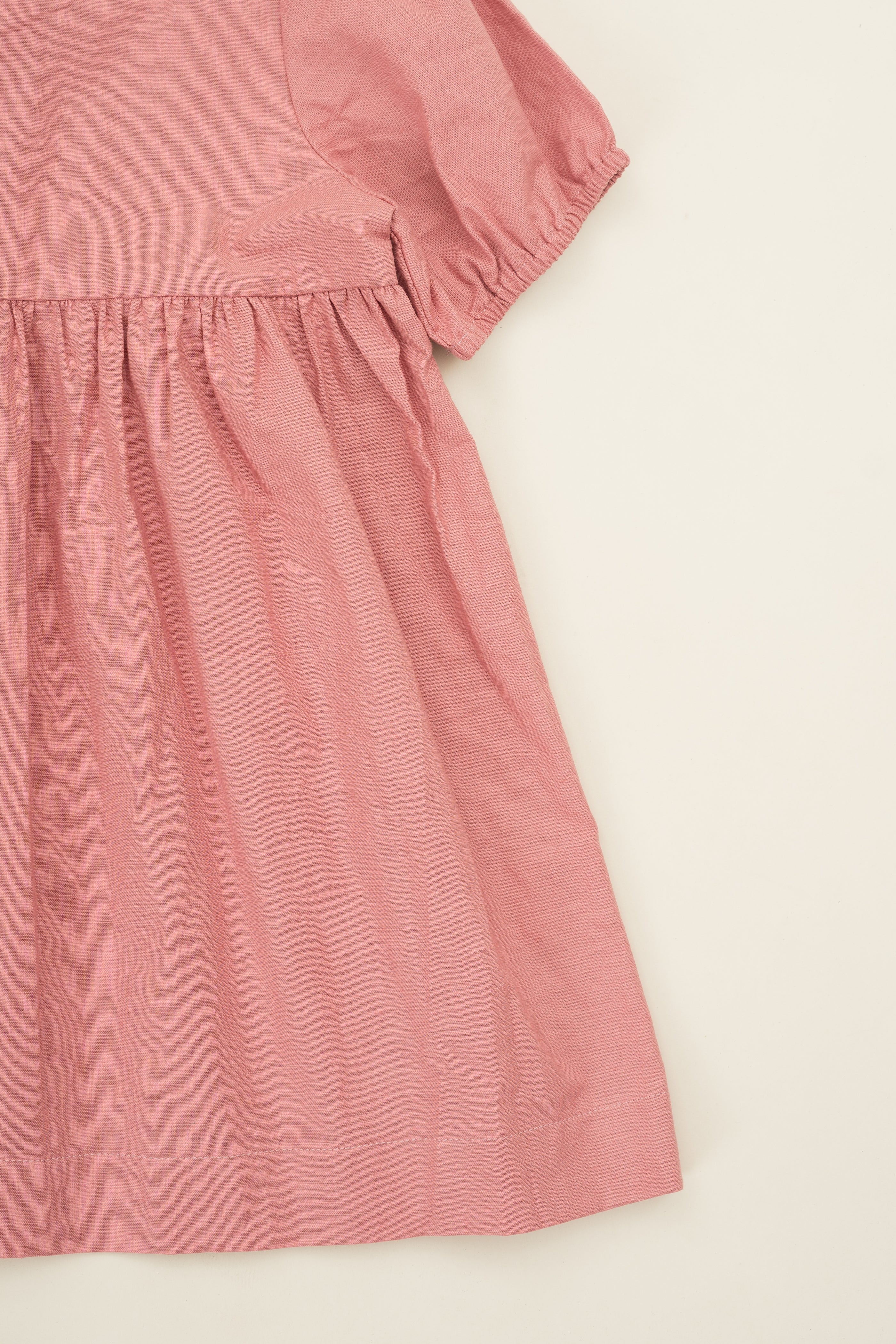 Mini Tie Back Short Sleeve Dress in Hibiscus