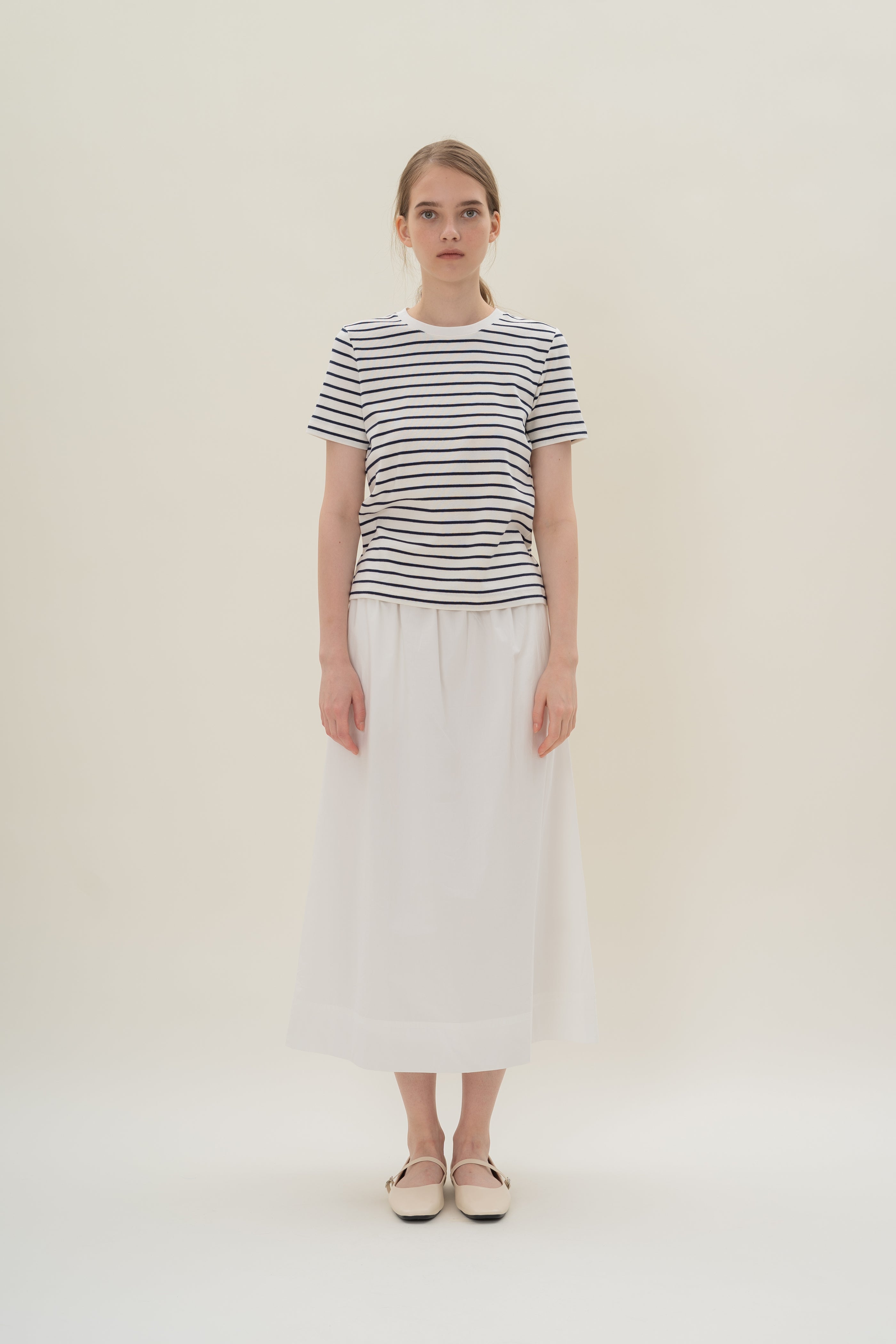 Classic Tee in Stripe Blue
