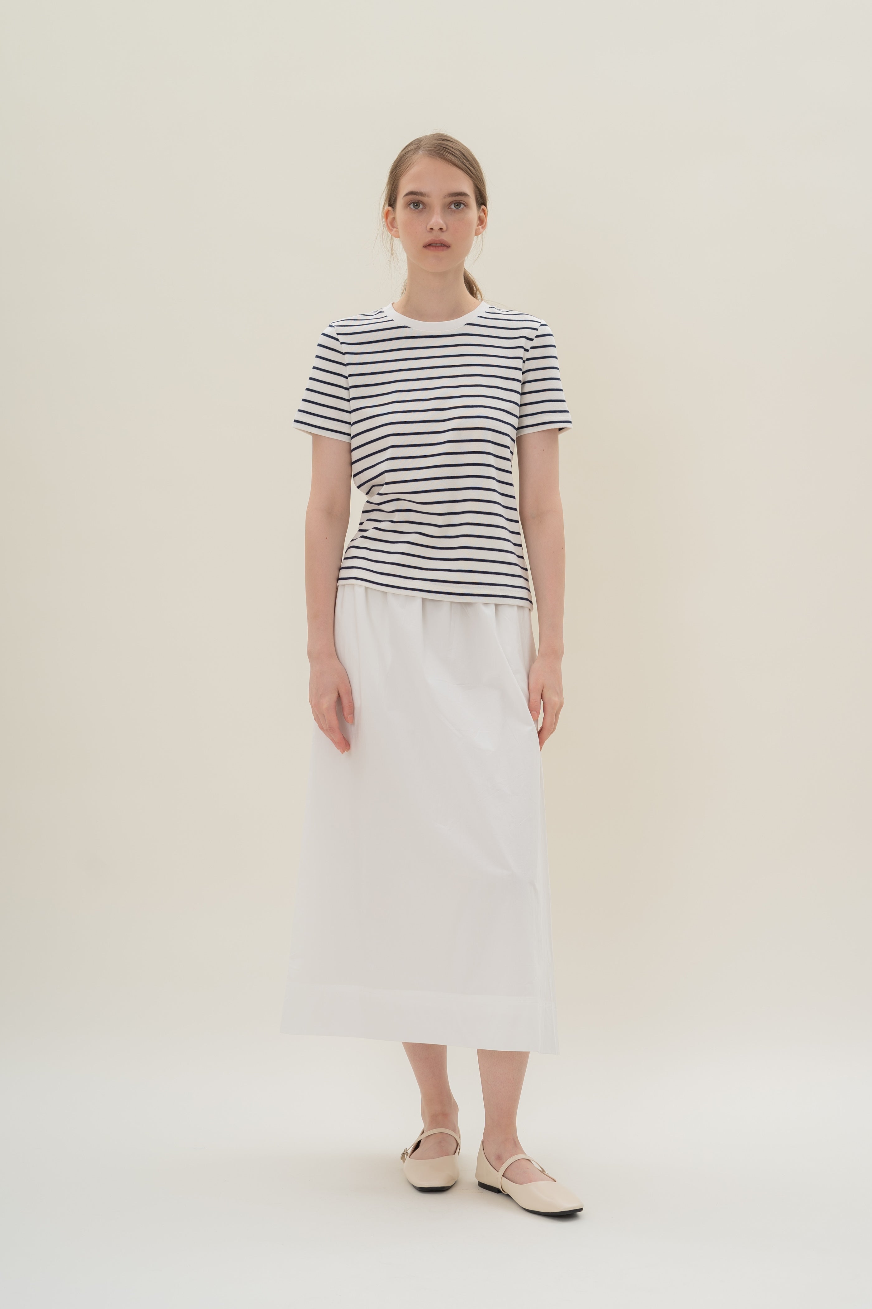 Classic Tee in Stripe Blue