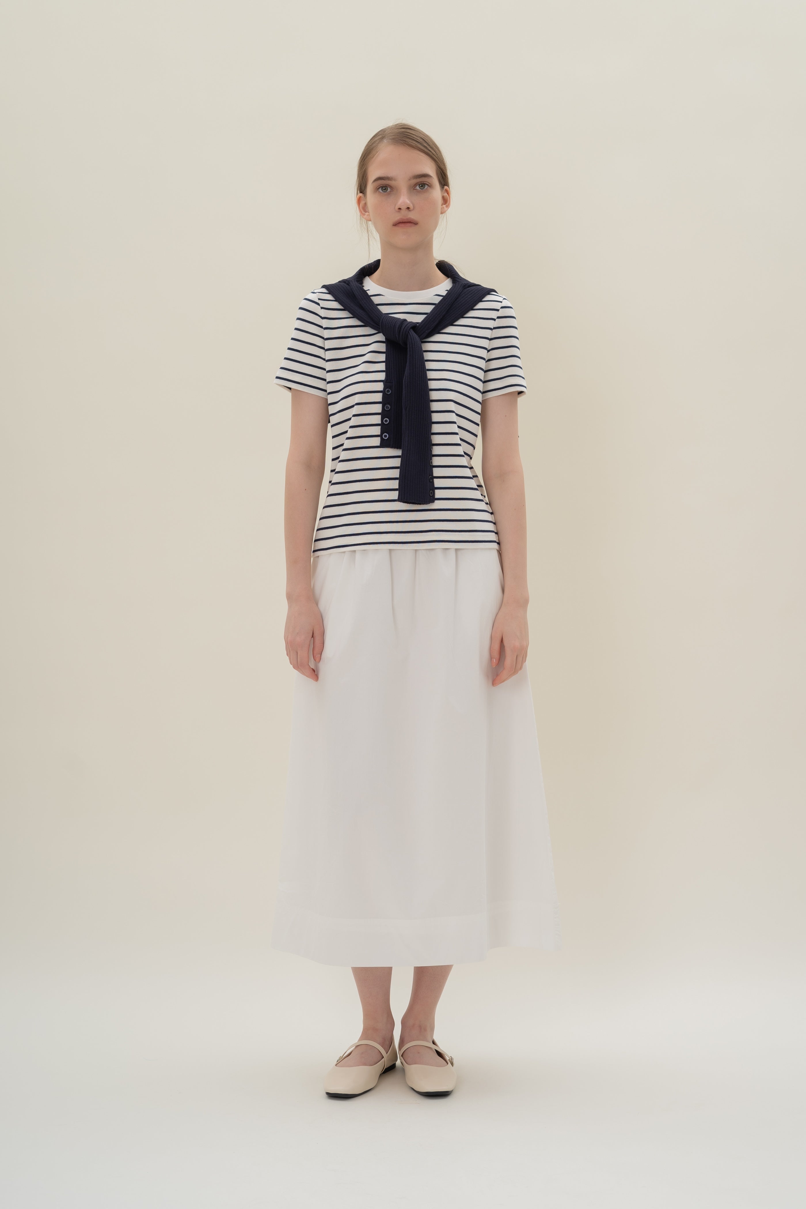 Classic Tee in Stripe Blue