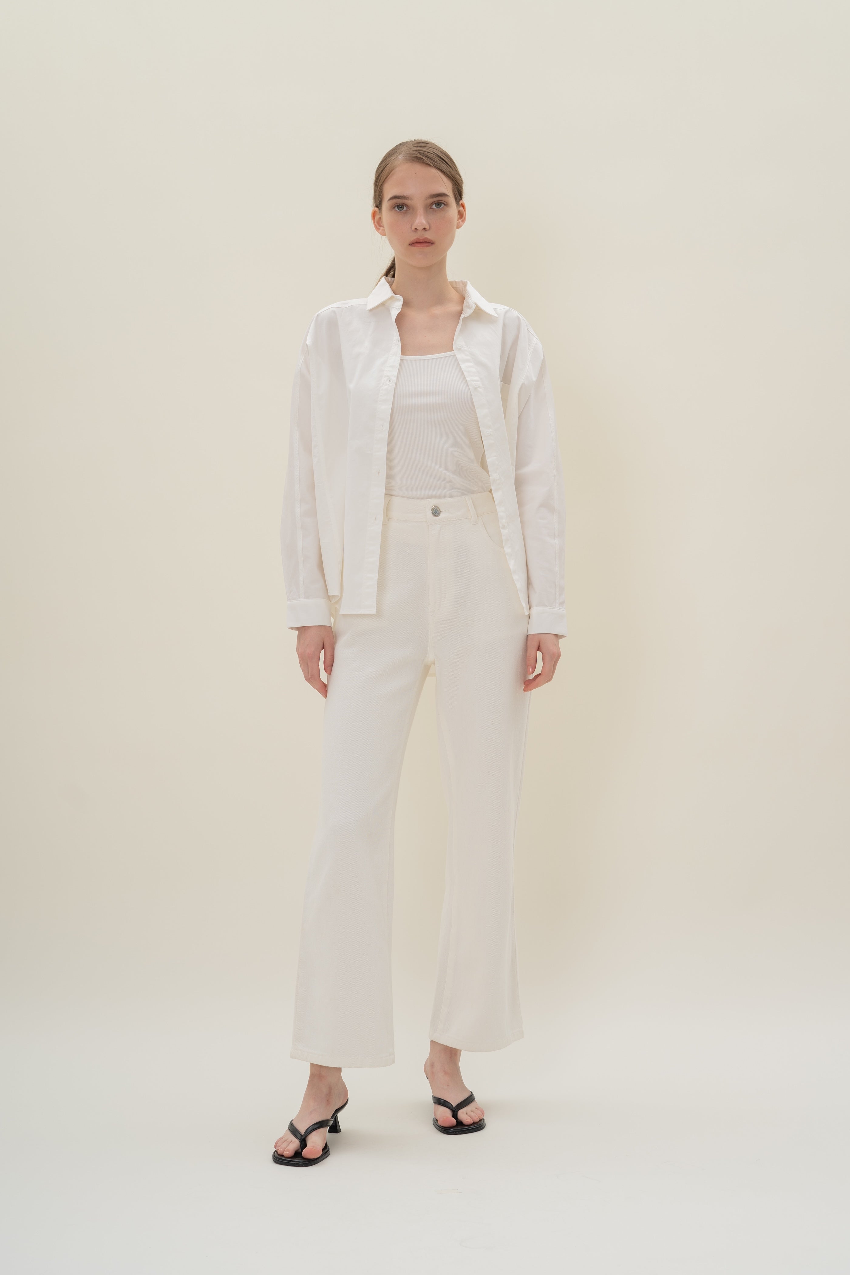 Studios Shirt with Seam Detailing in White