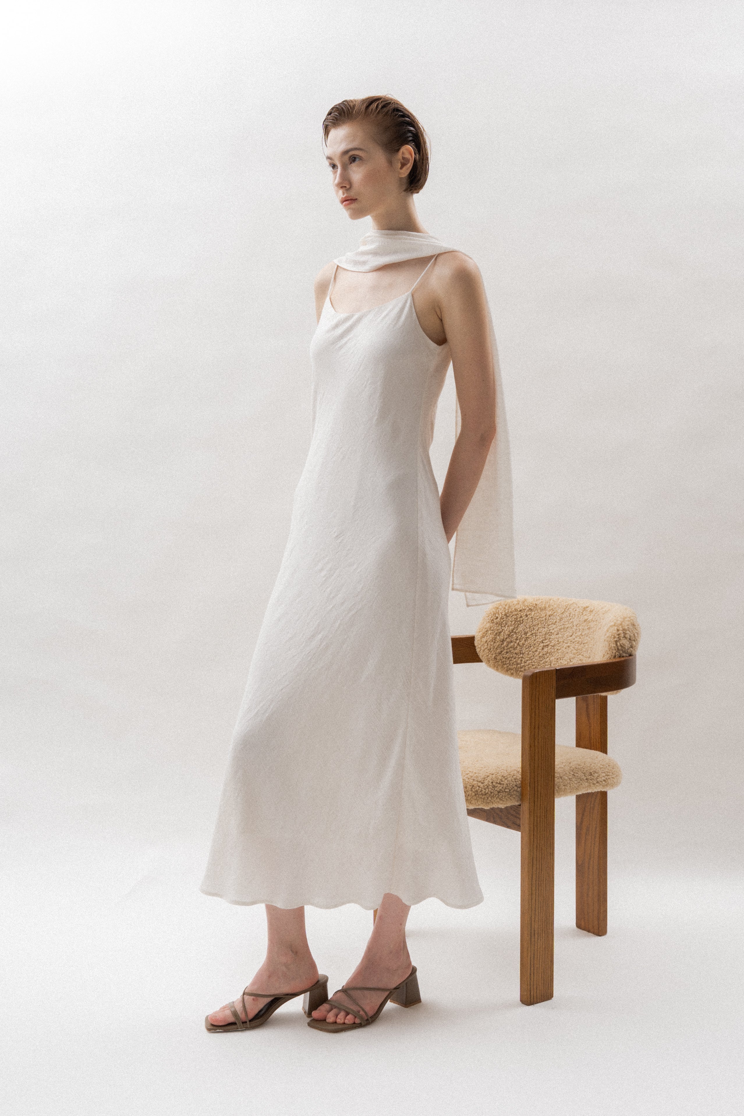 Classic Cami Dress in Ivory