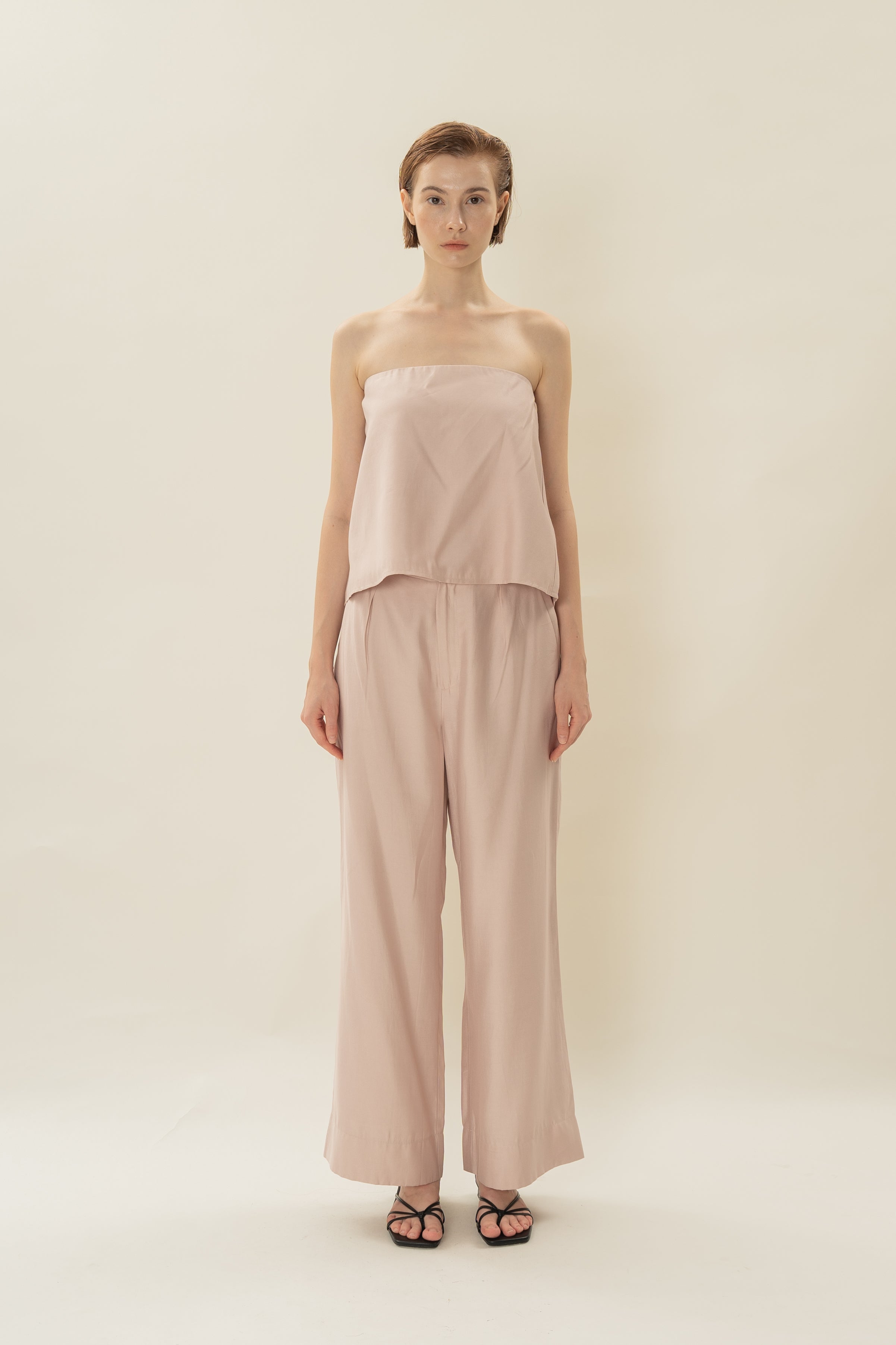 Bandeau Top in Petal Pink