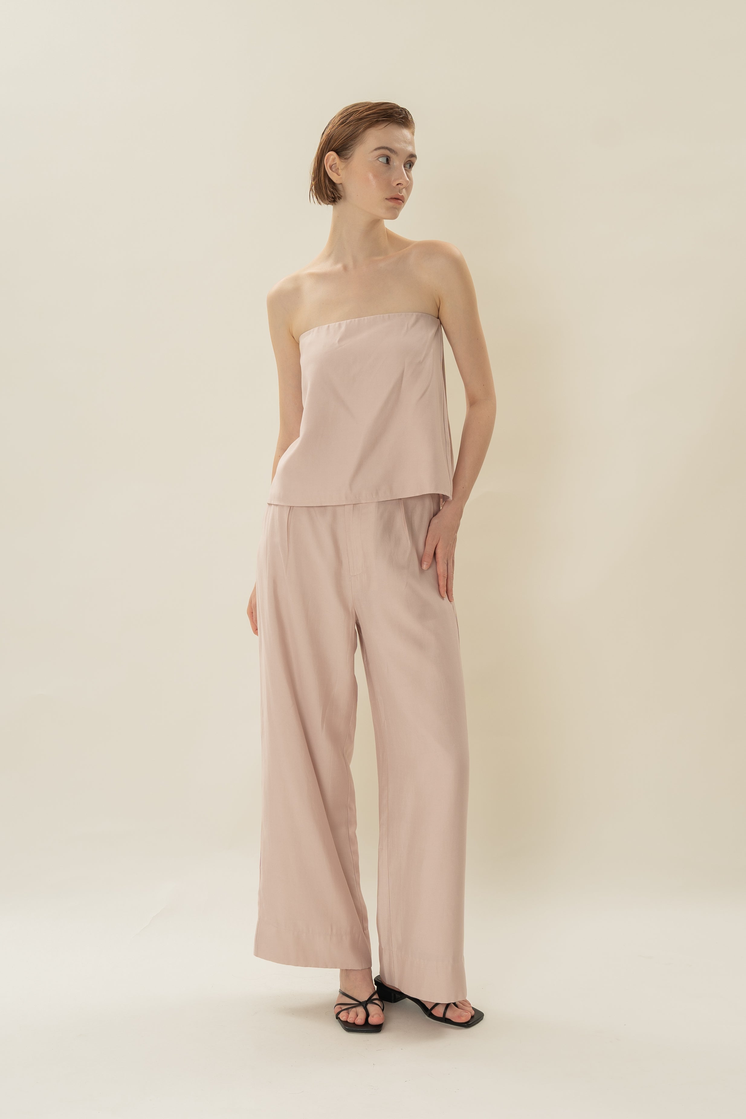 Bandeau Top in Petal Pink