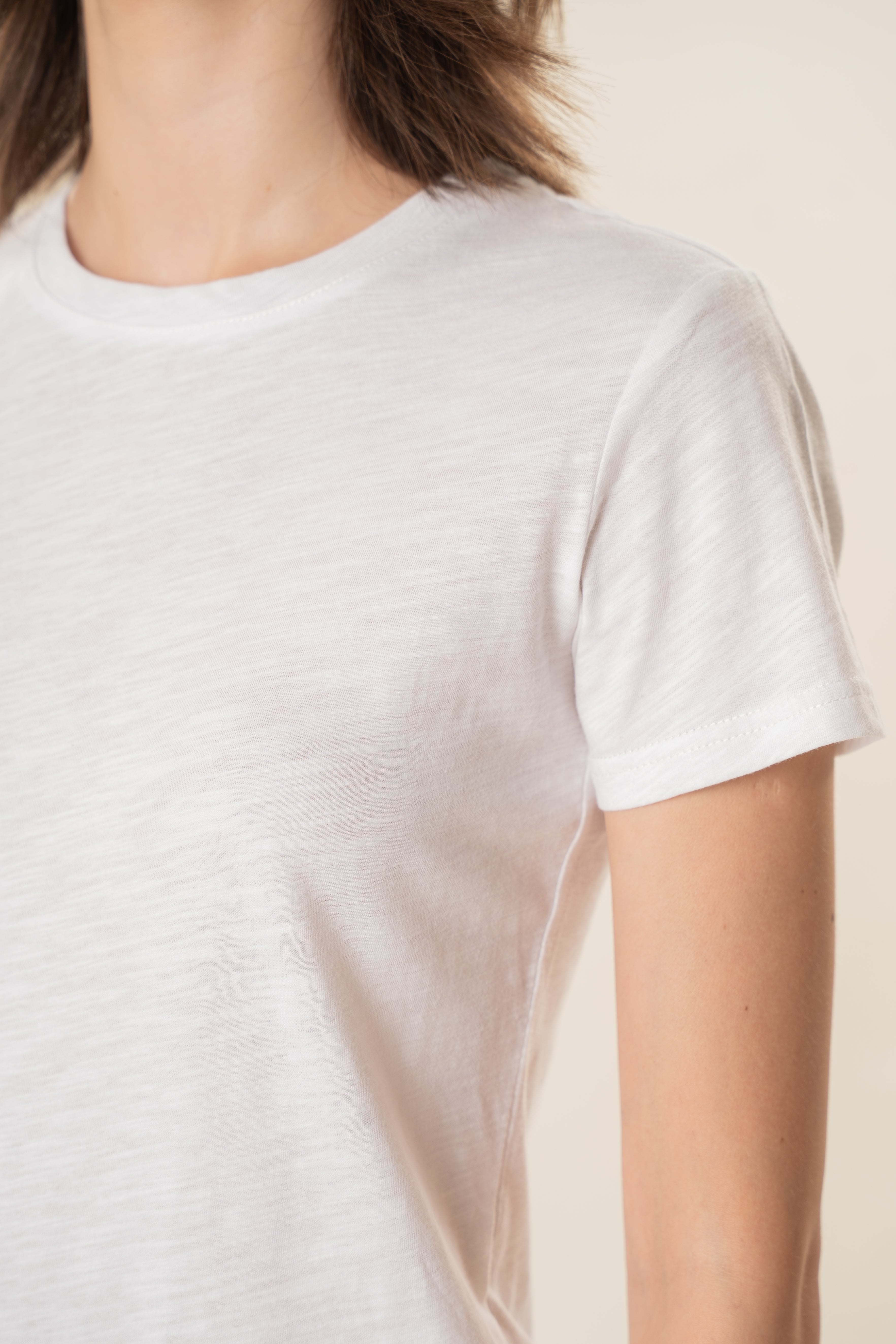 Soft Fitted Tee in White