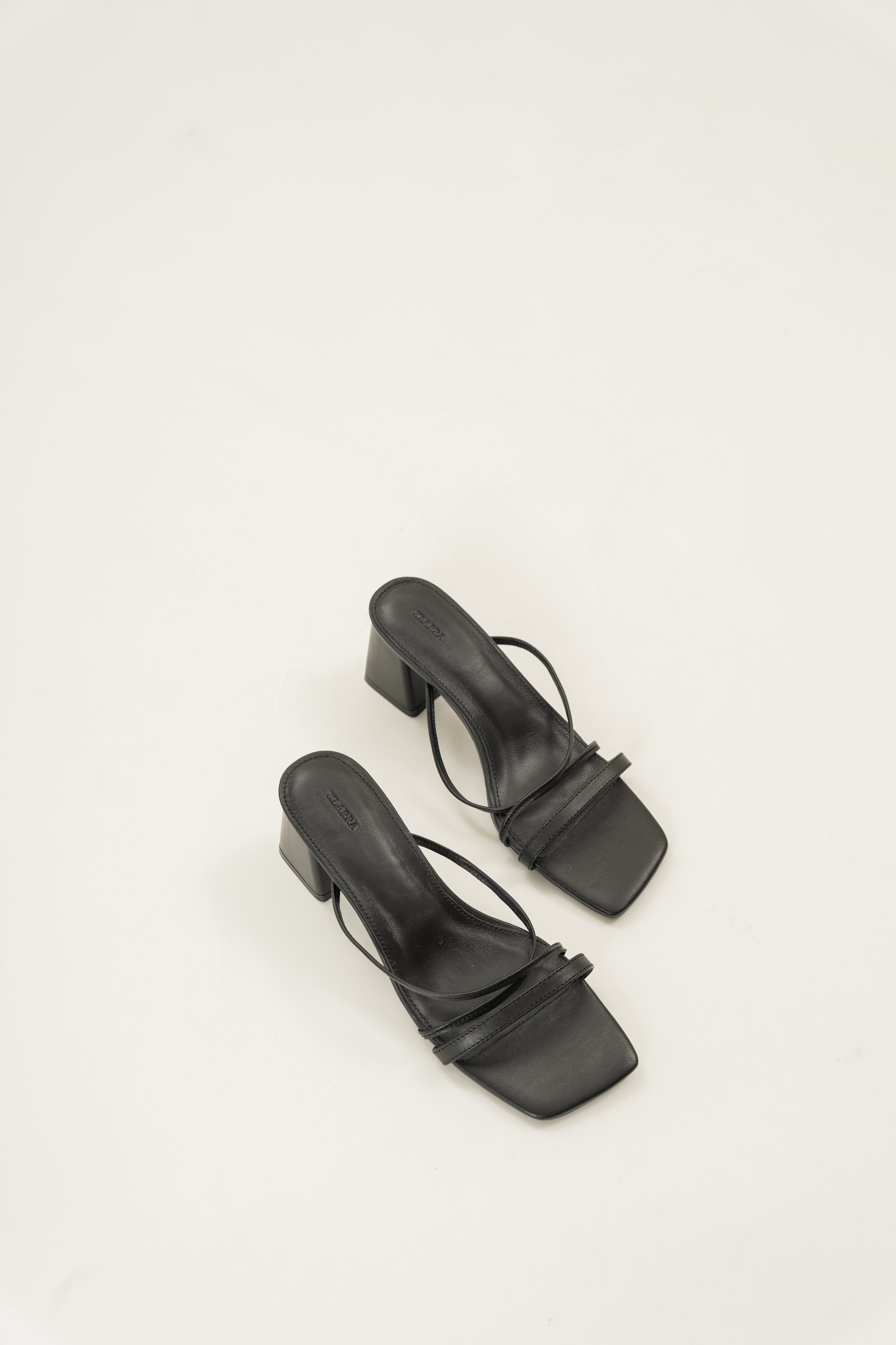 Lais Leather Heels in Black