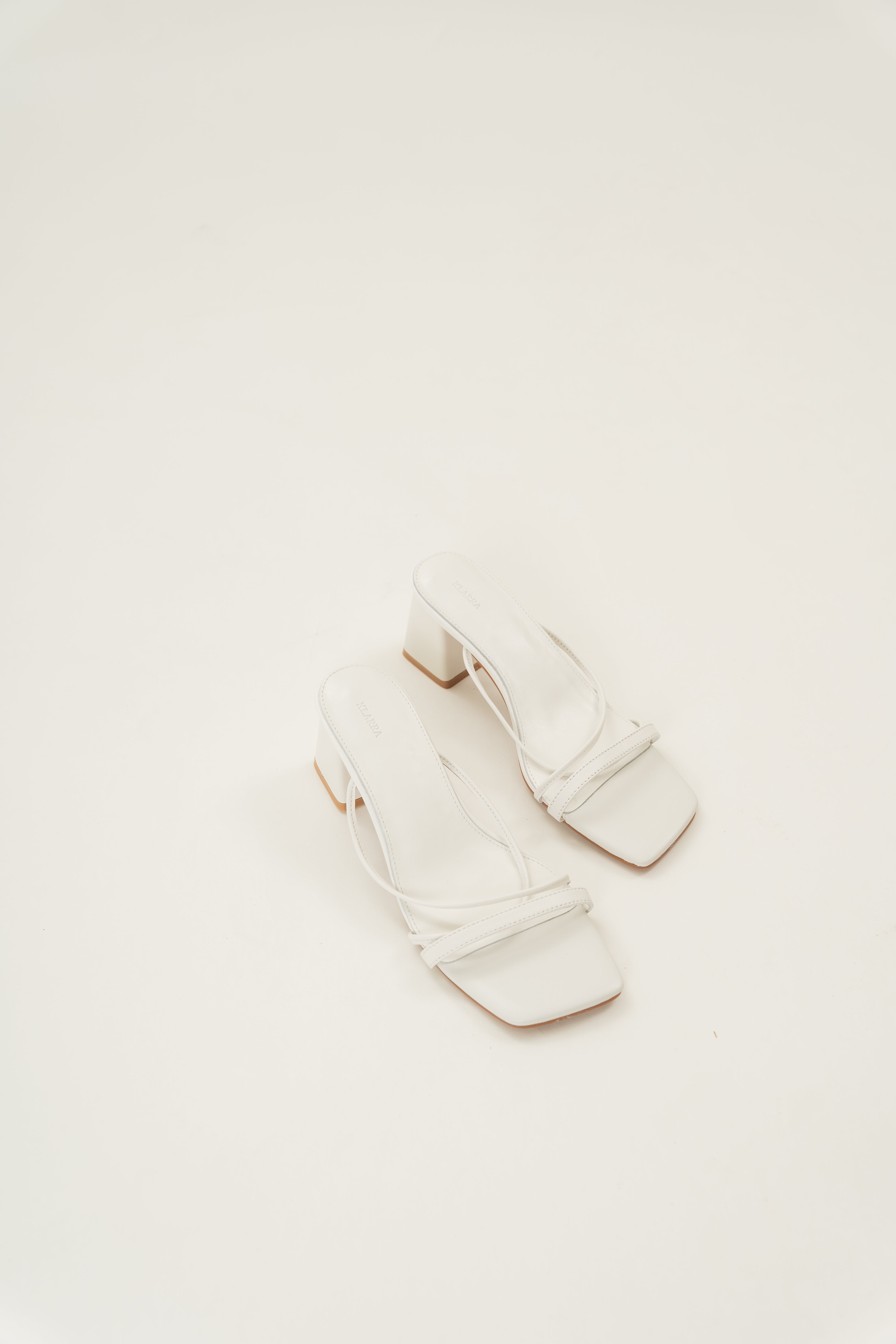 Lais Leather Heels in White