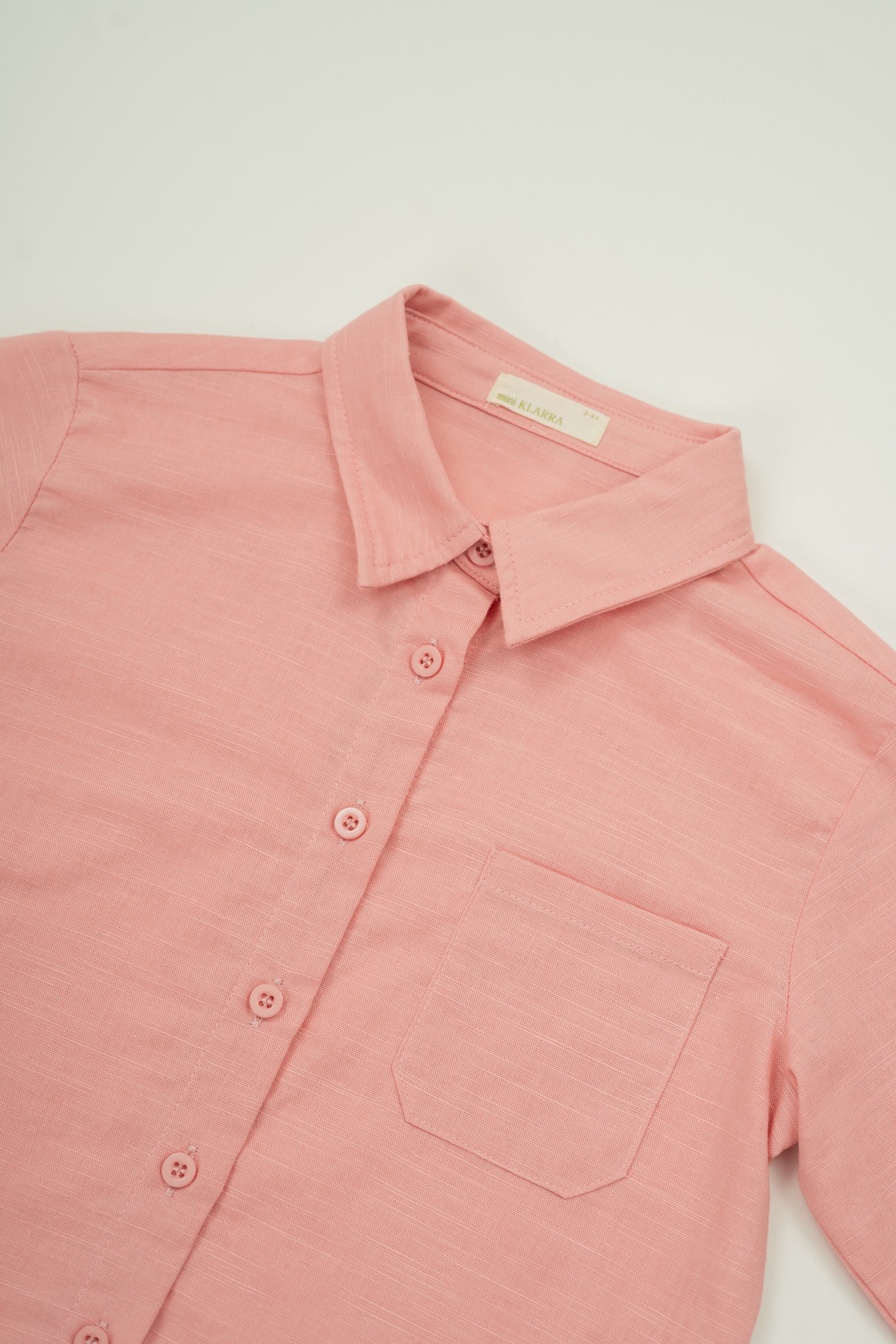 Mini Boy's Long Sleeved Shirt in Pink