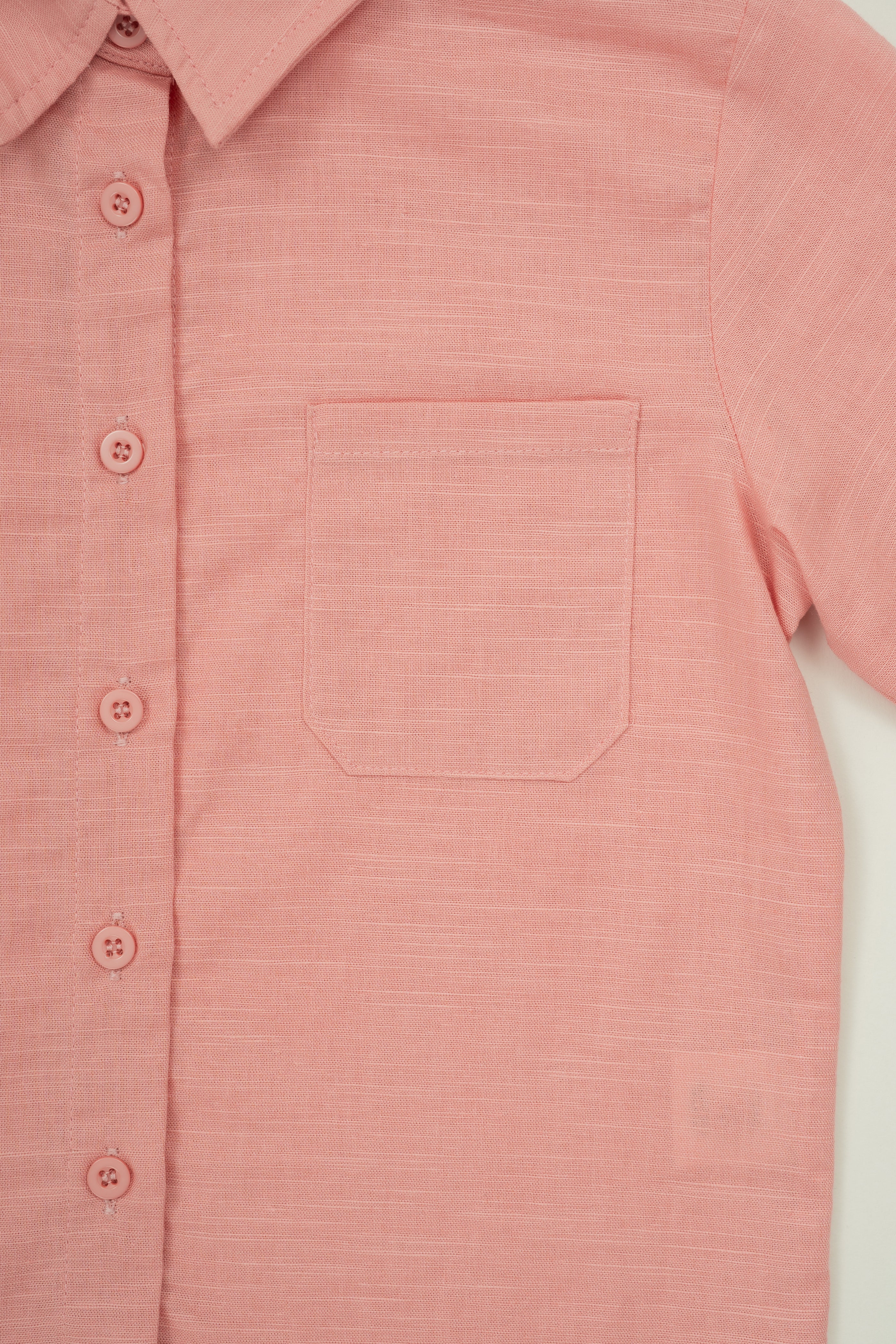 Mini Boy's Long Sleeved Shirt in Pink