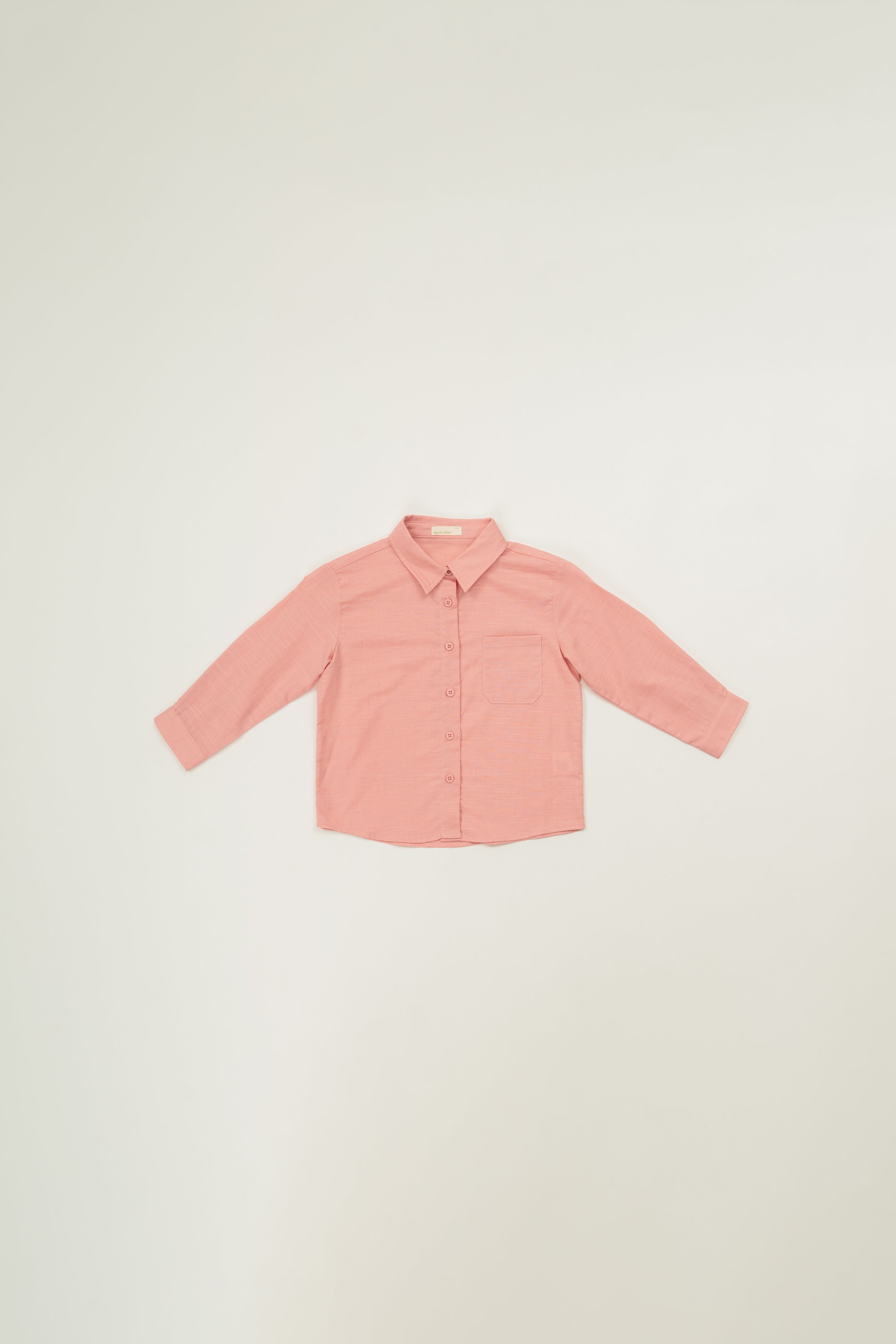 Mini Boy's Long Sleeved Shirt in Pink