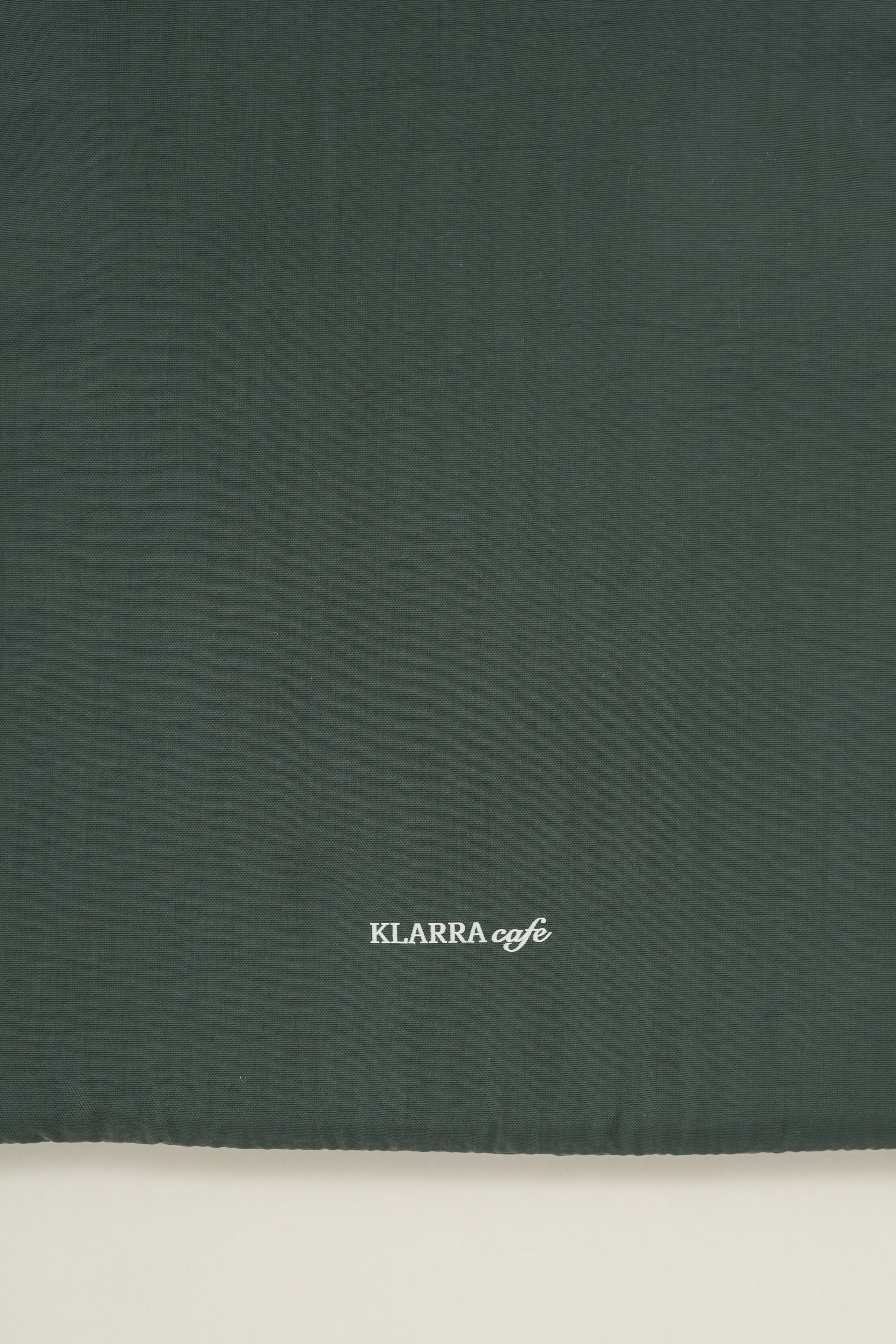 Padded Nylon Drawstring Pouch in Pine Grove