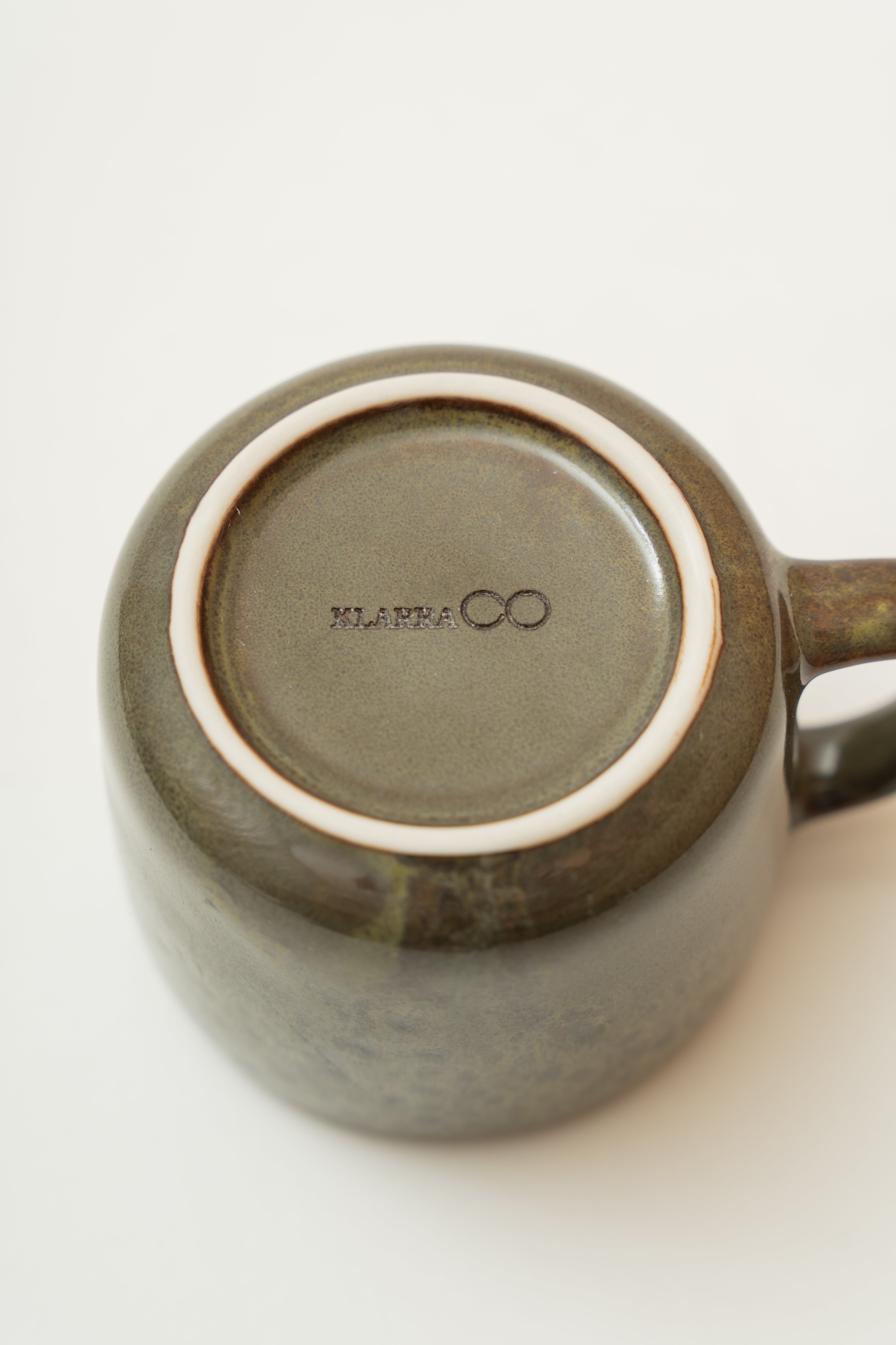Glazed Stoneware Mug Set in Thatch Green