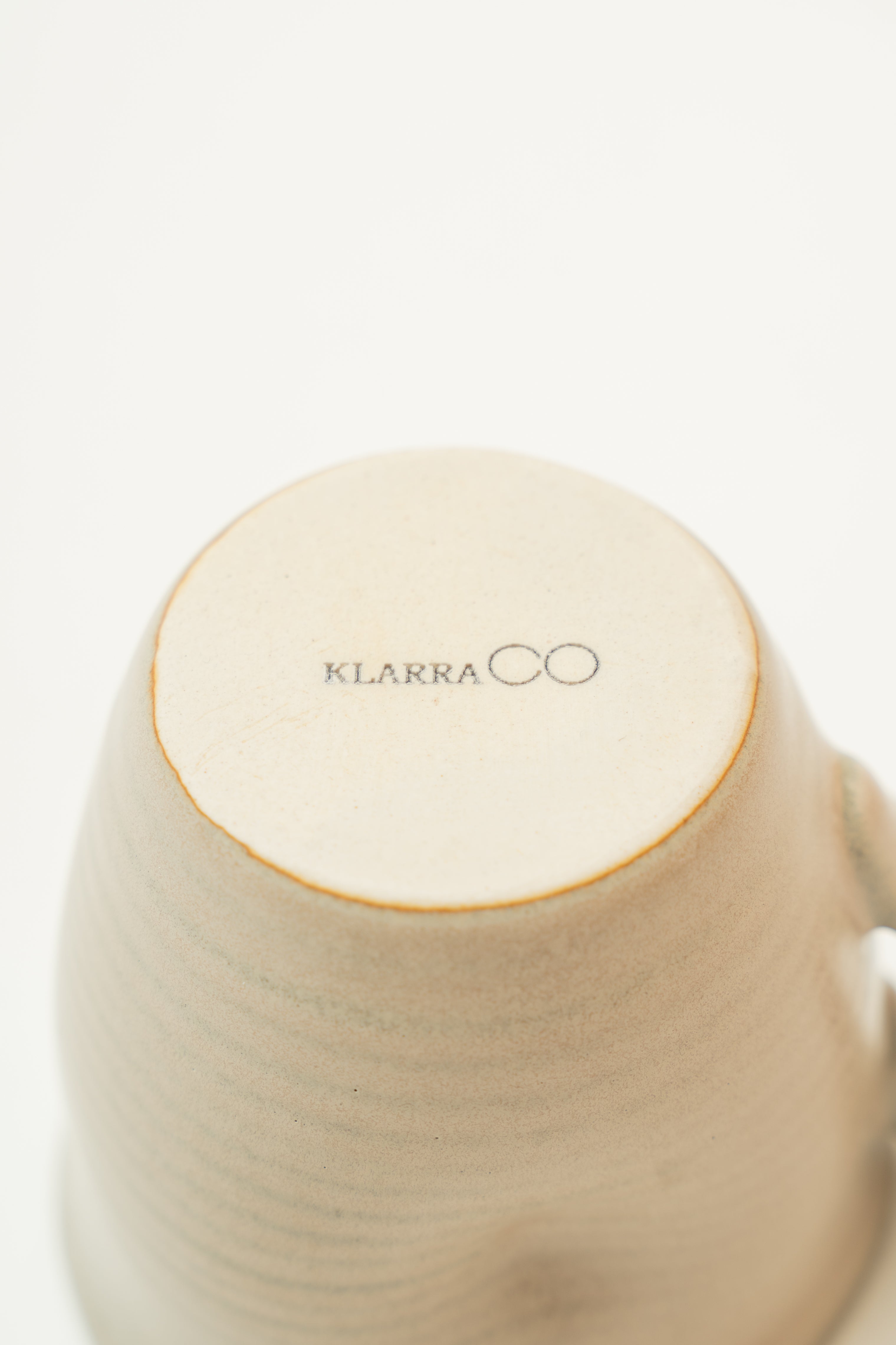 Organically Sculpted Mug in Light Taupe