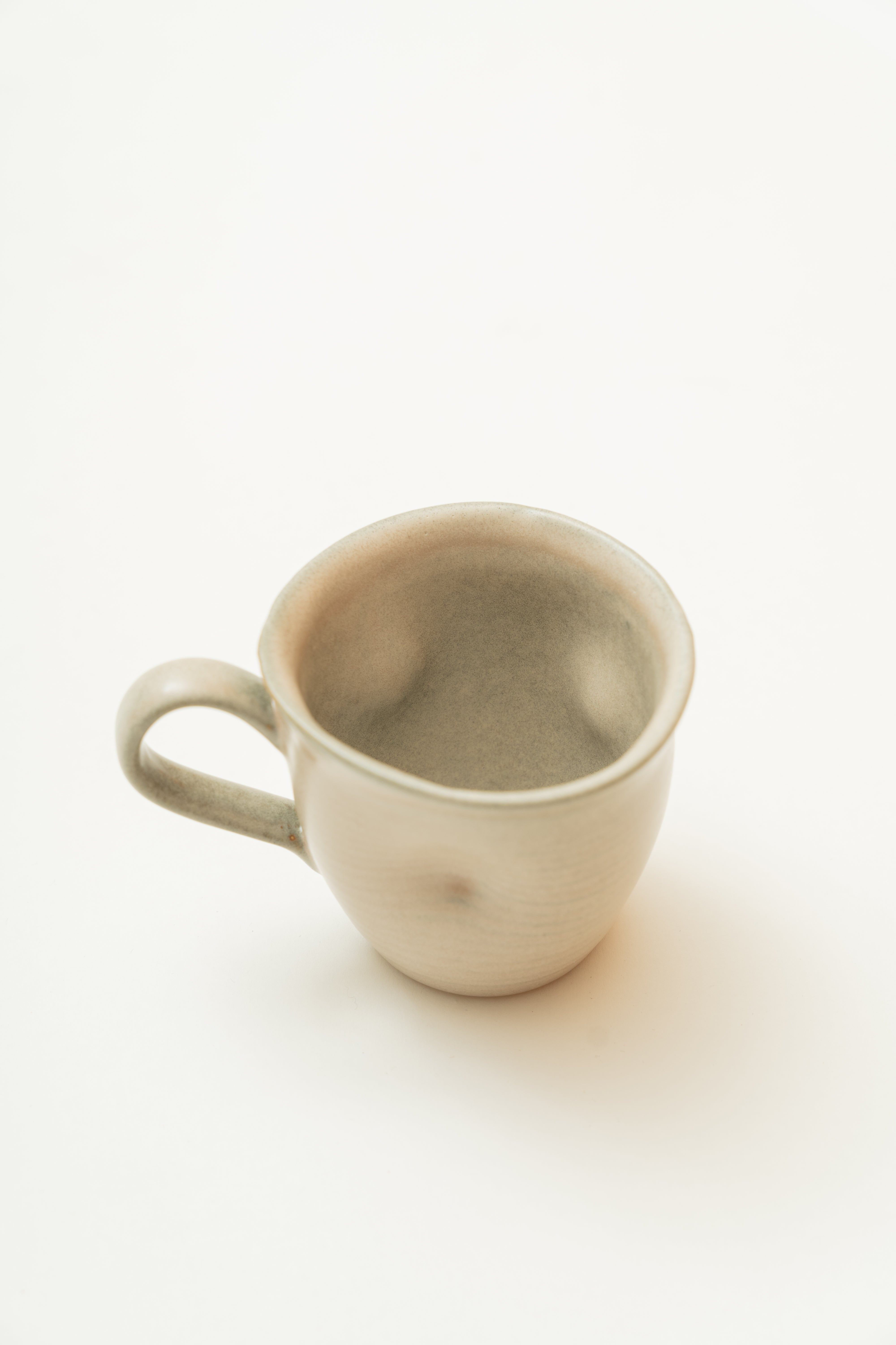 Organically Sculpted Mug in Light Taupe