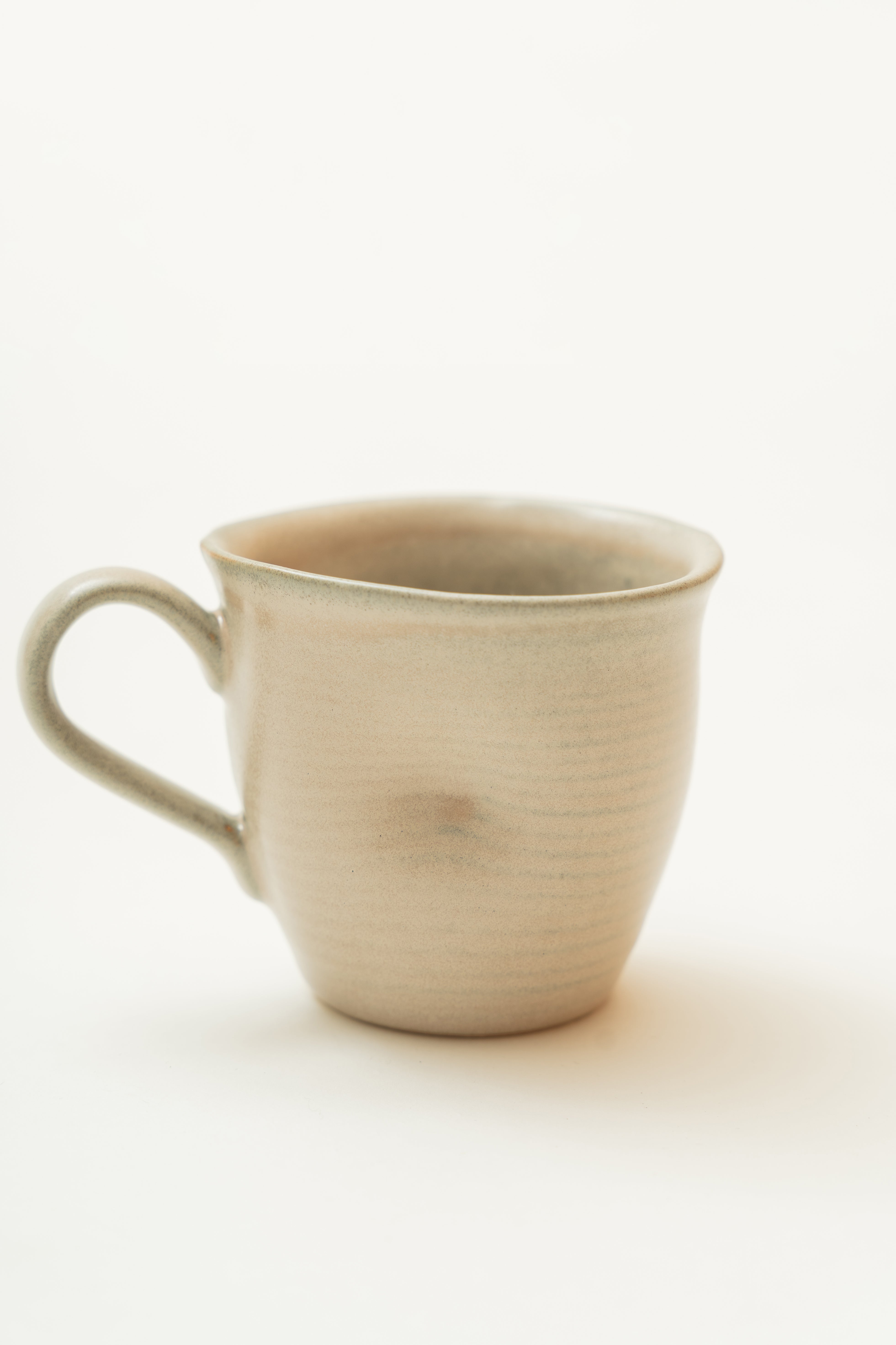 Organically Sculpted Mug in Light Taupe