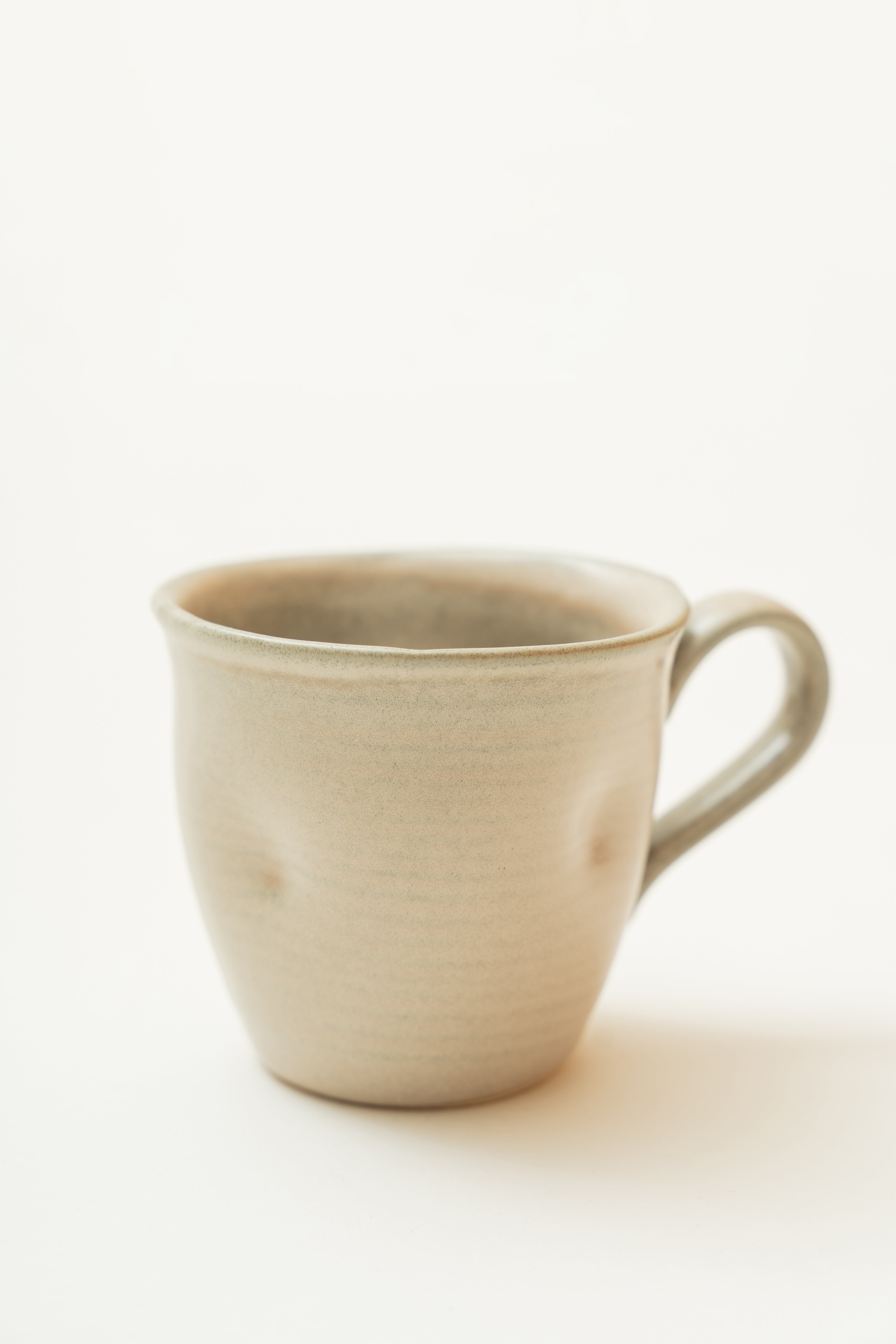 Organically Sculpted Mug in Light Taupe