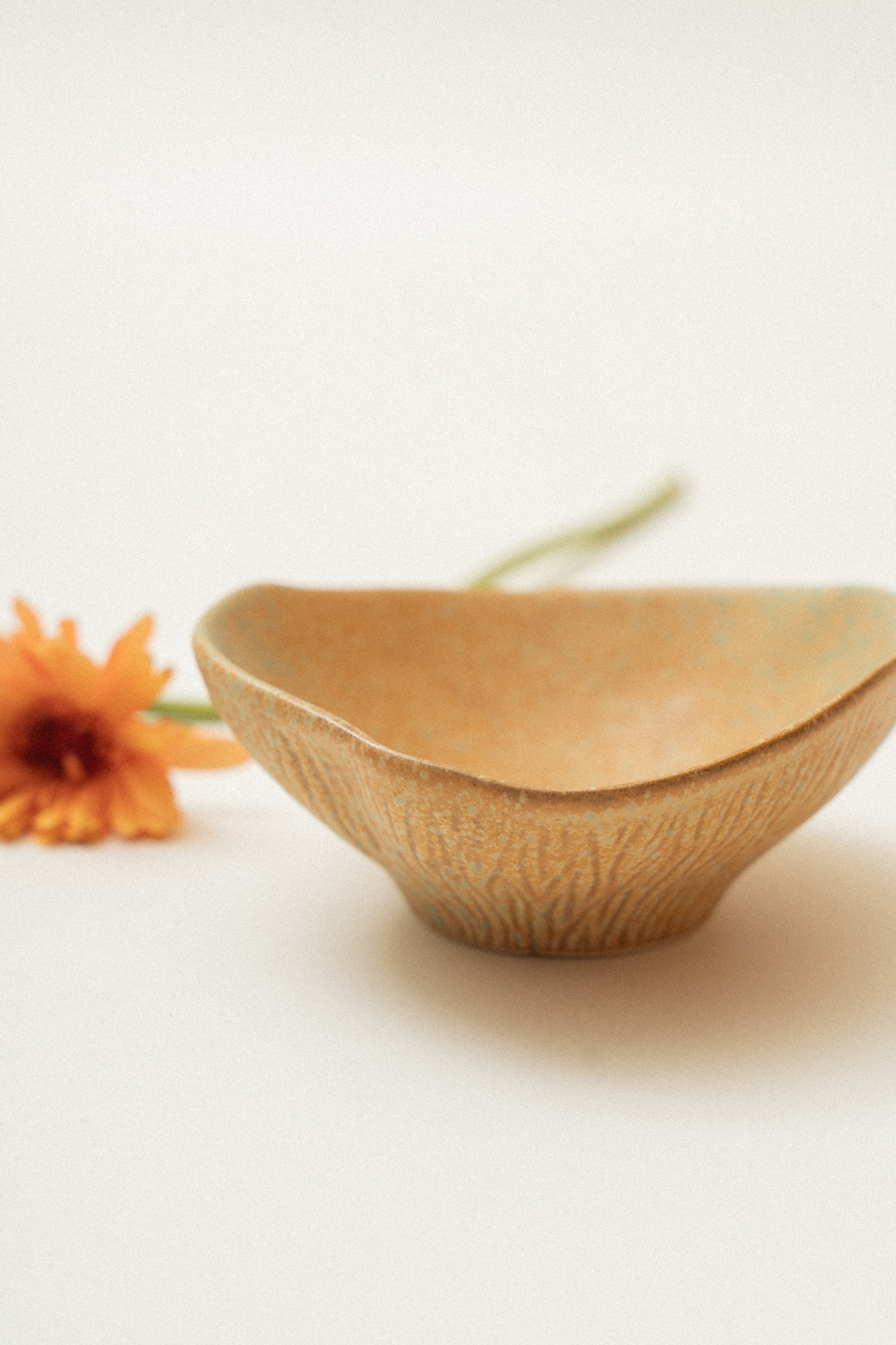 Fluted Bowl in Burnt Coastal Clay