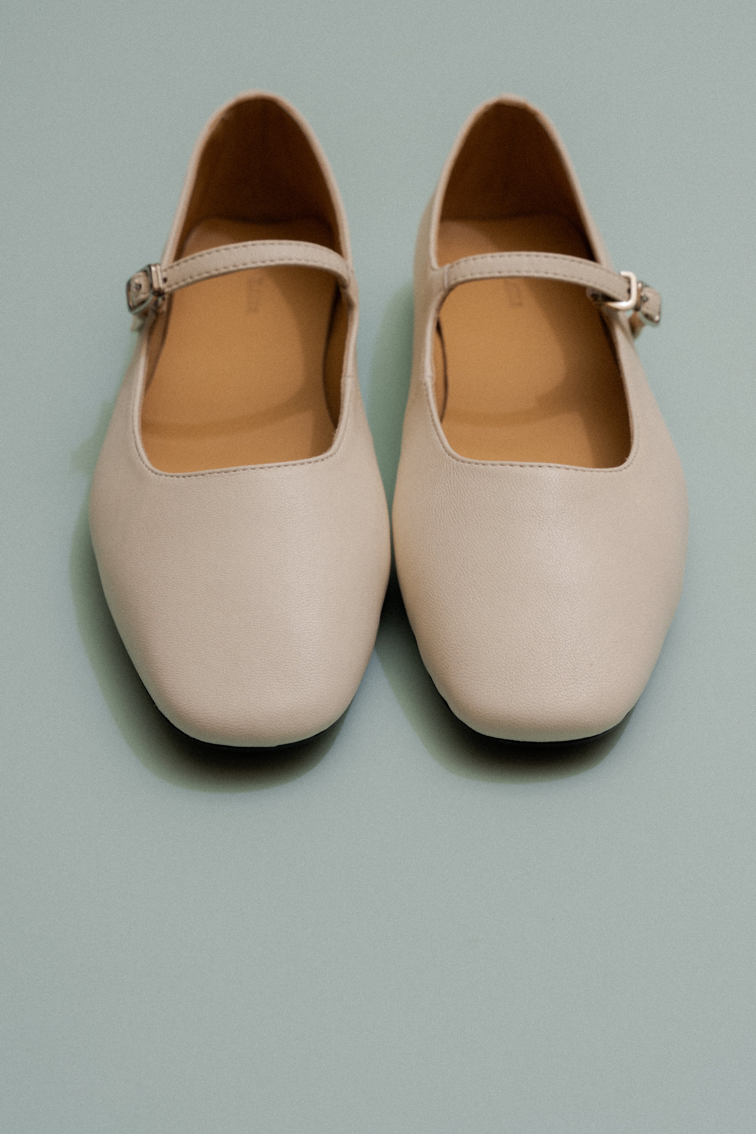 Cassia Leather Mary Janes in White