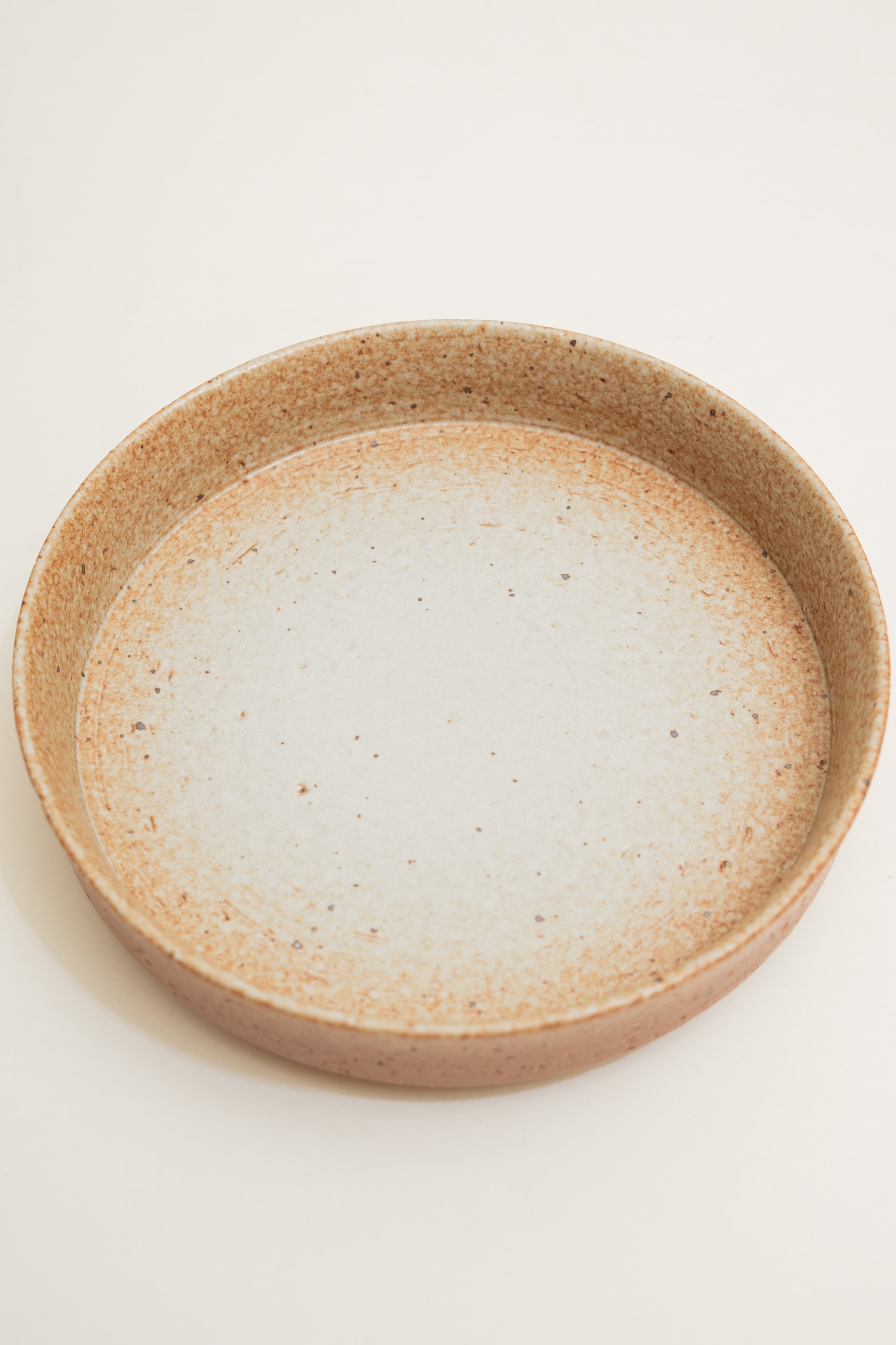 Earthenware Dinner Plate in Warm Stone