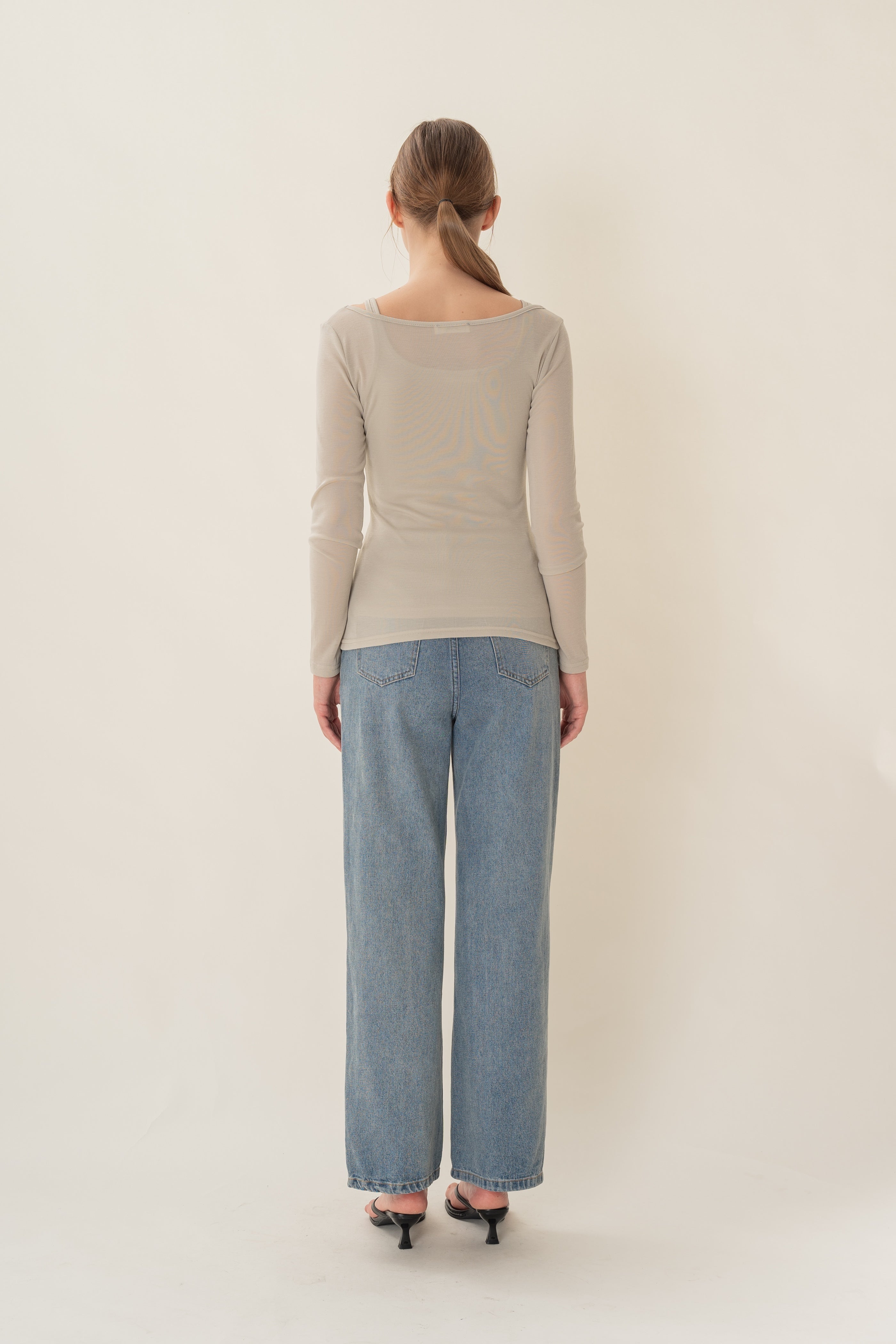Soft Layered Two-Piece in Grey
