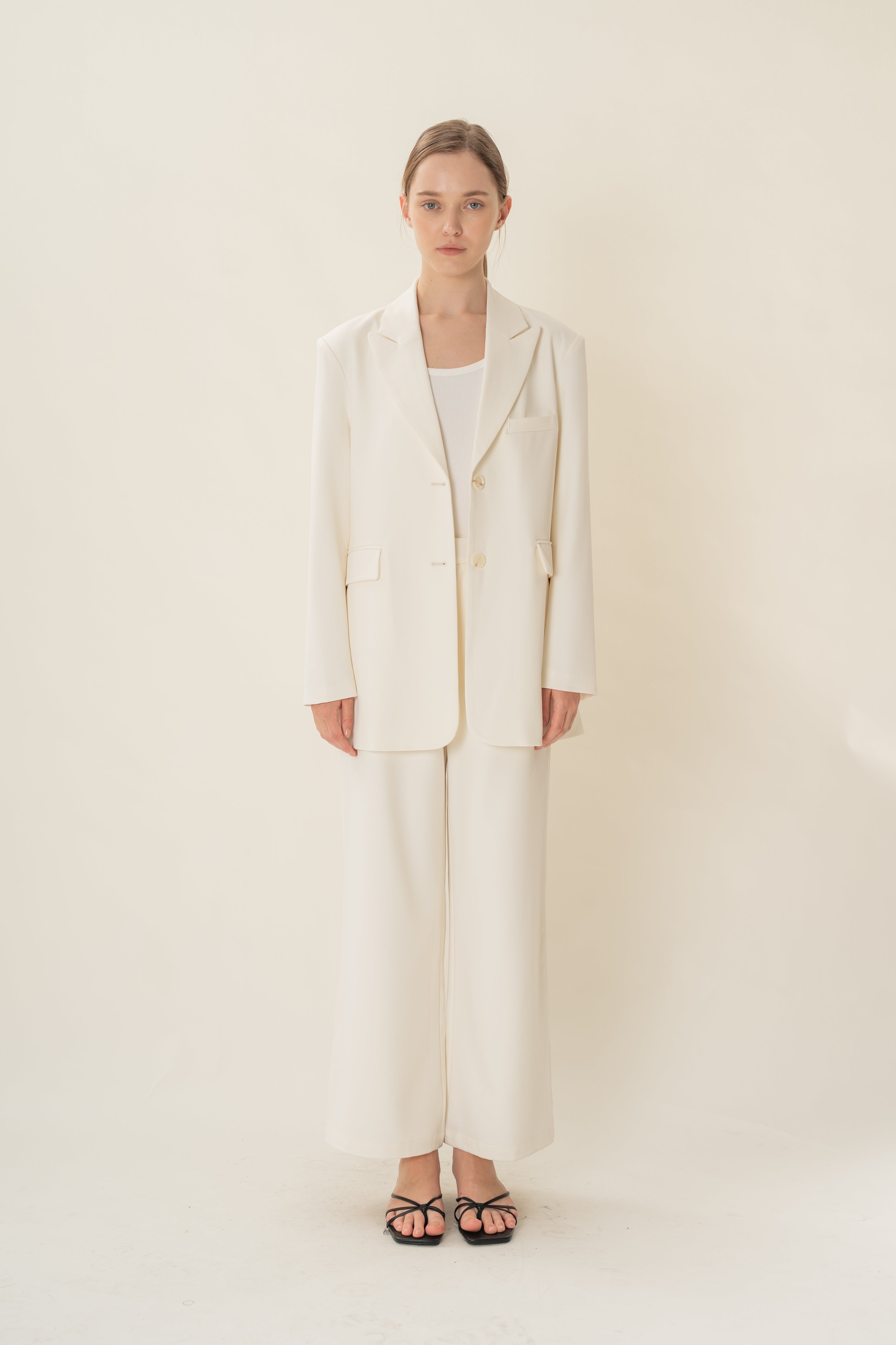 Oversized Blazer in Ivory
