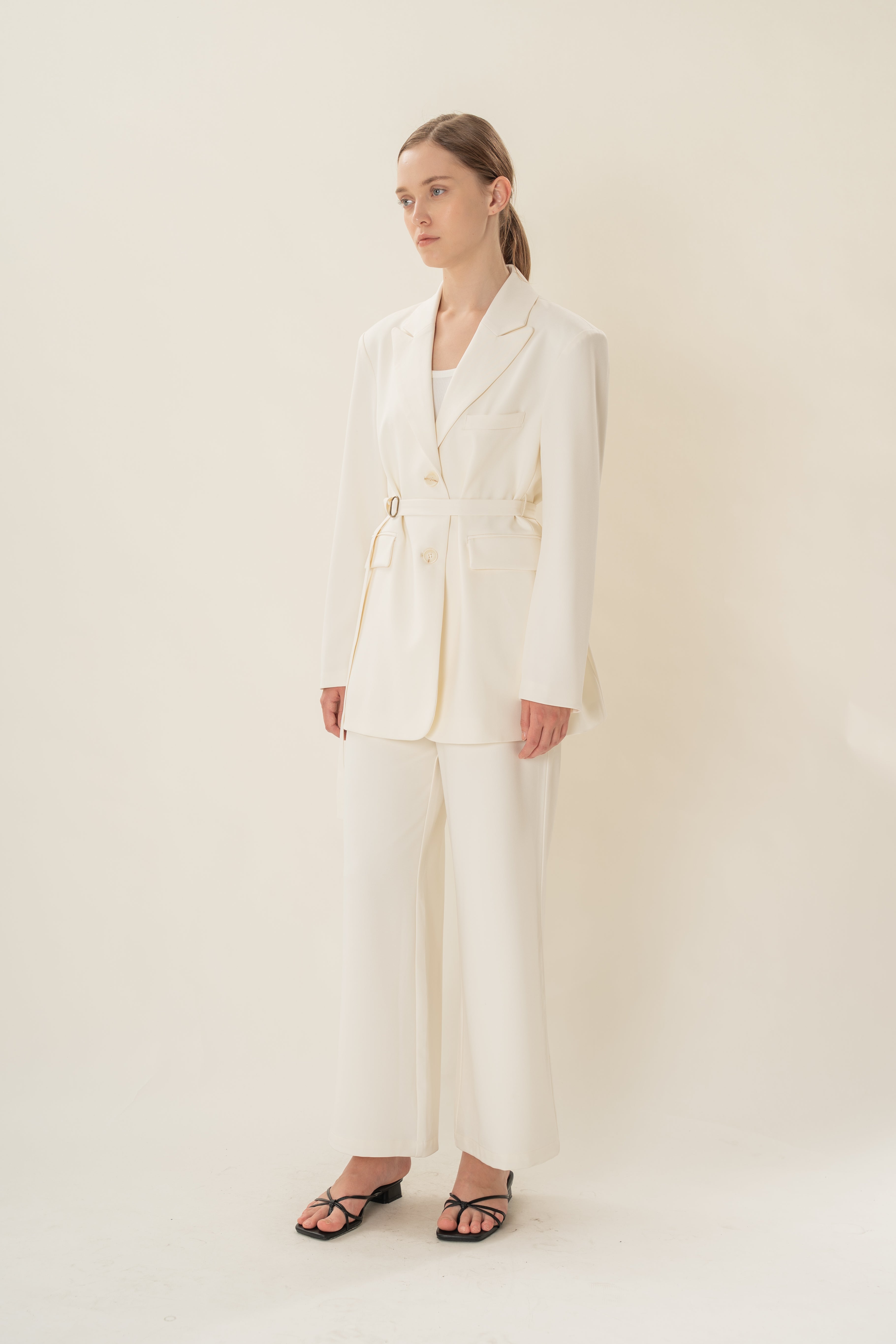 Oversized Blazer in Ivory