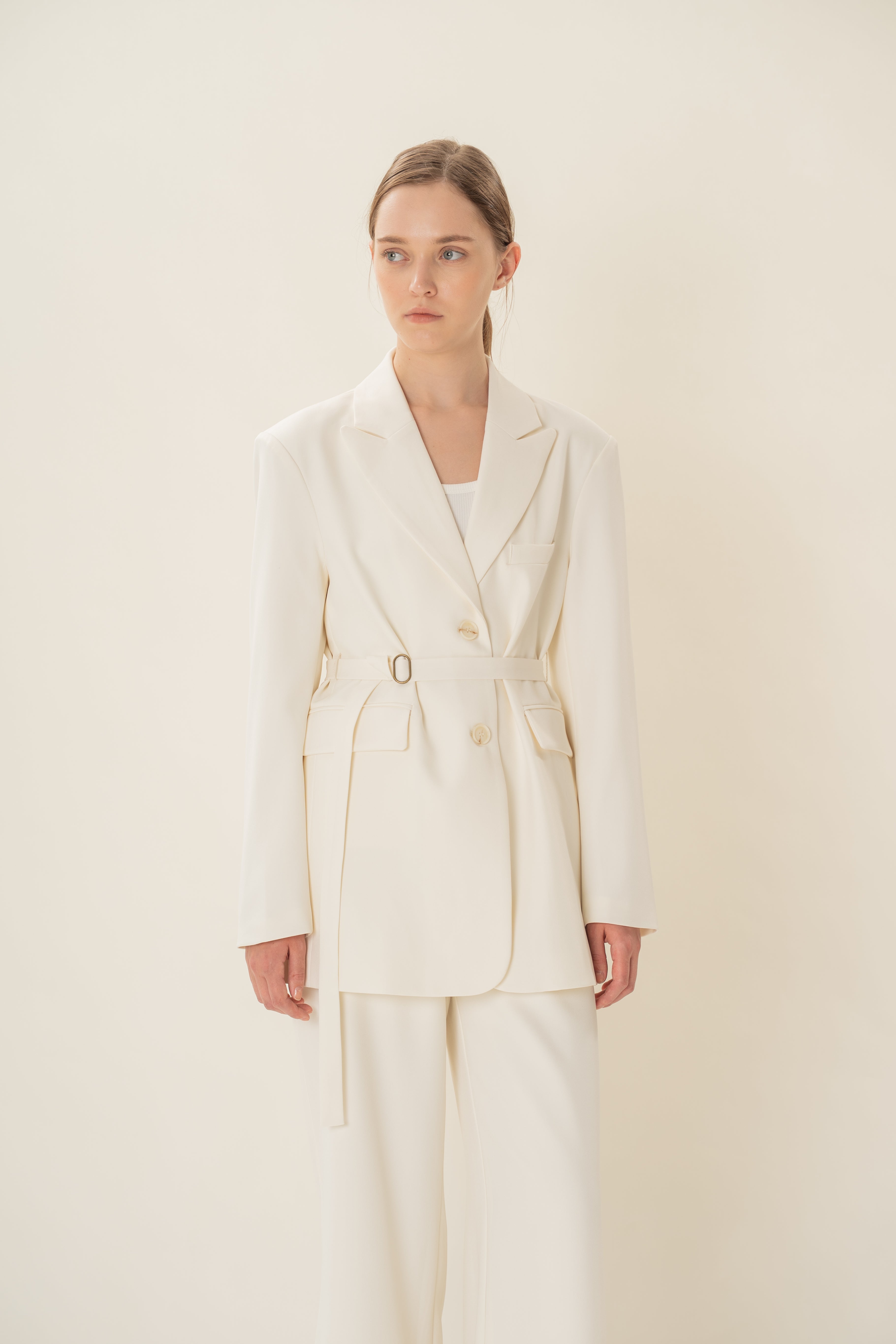 Oversized Blazer in Ivory