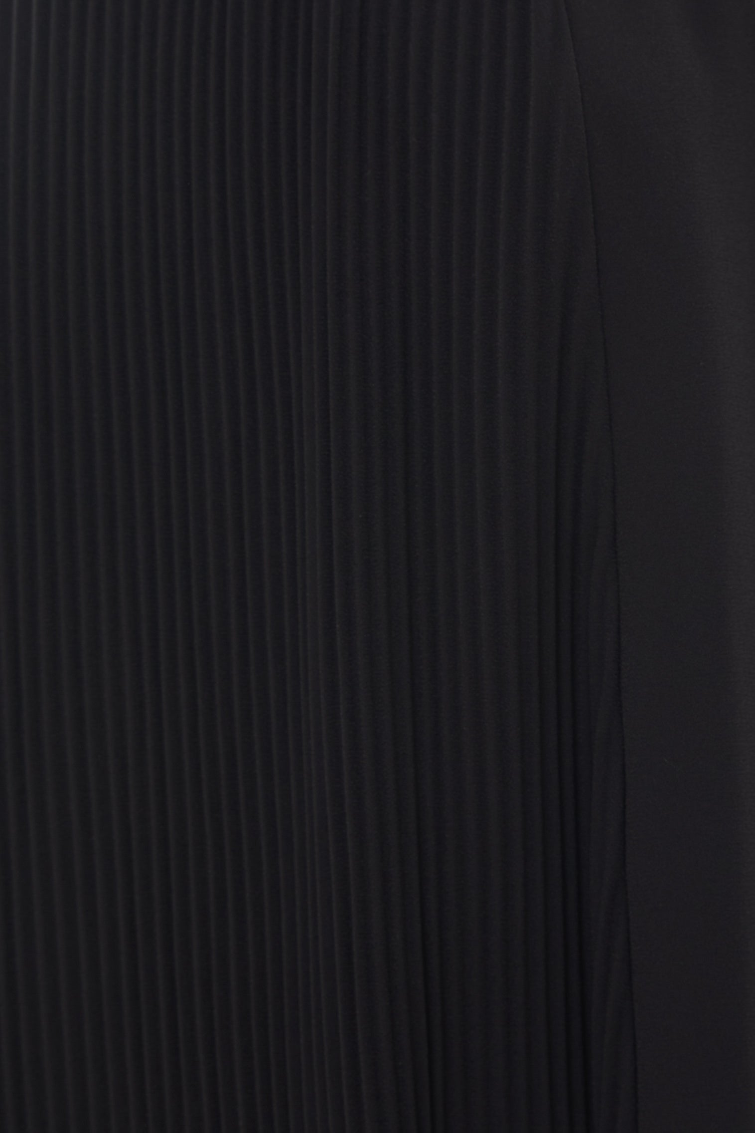 Pleated Halter Dress in Black