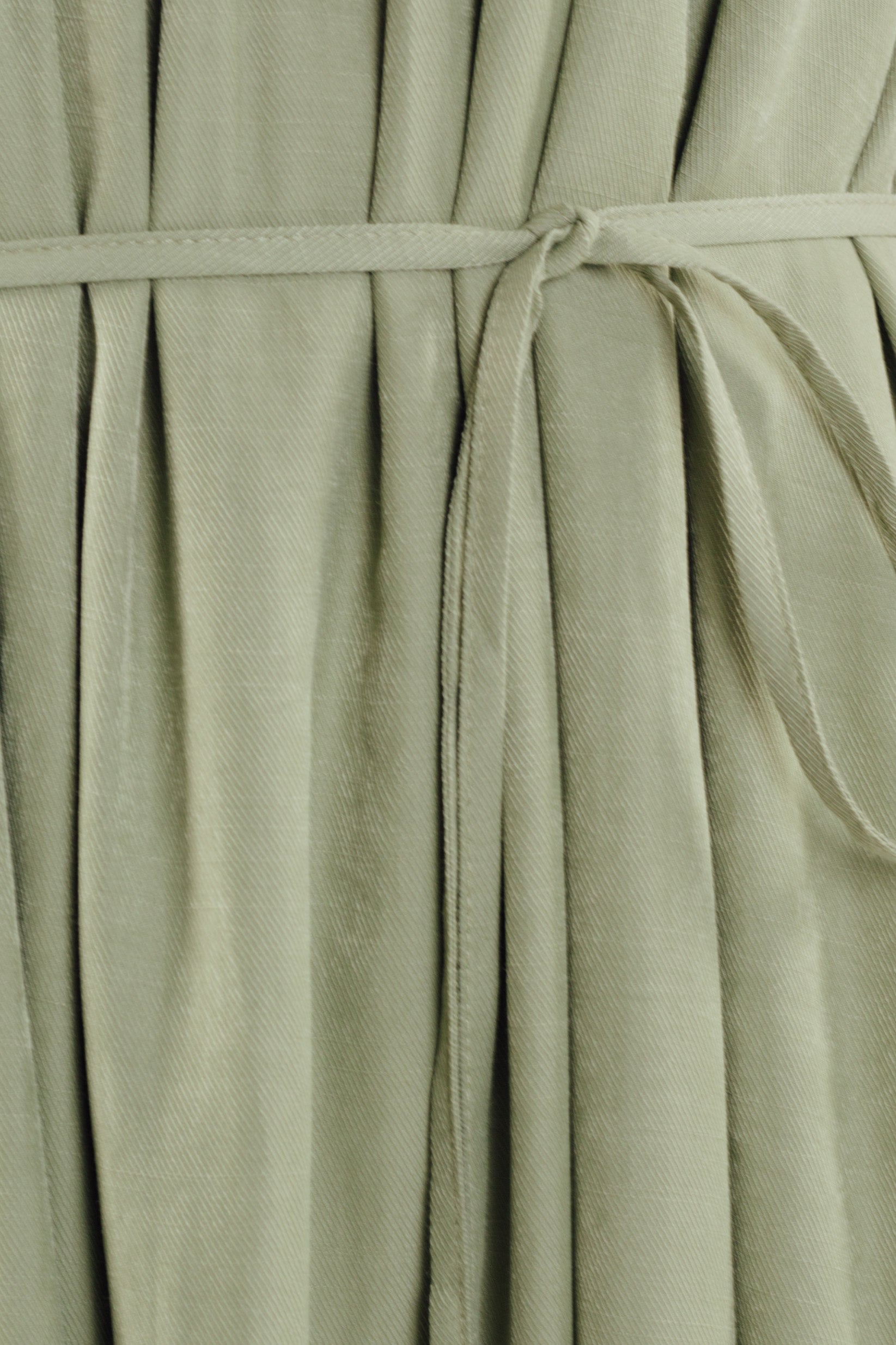 Gathered Midi Dress in Sage