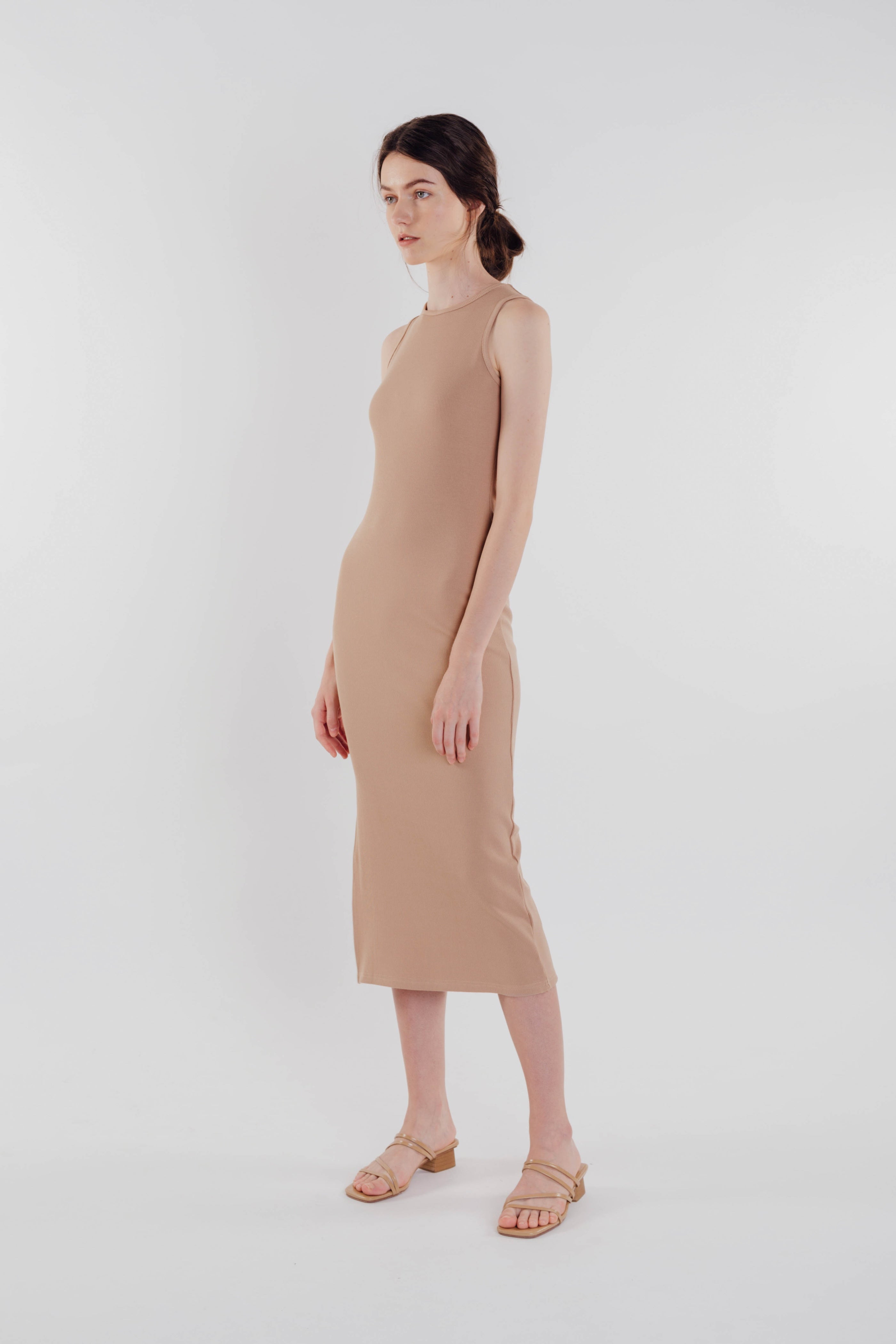 Knitted Dress in Beige