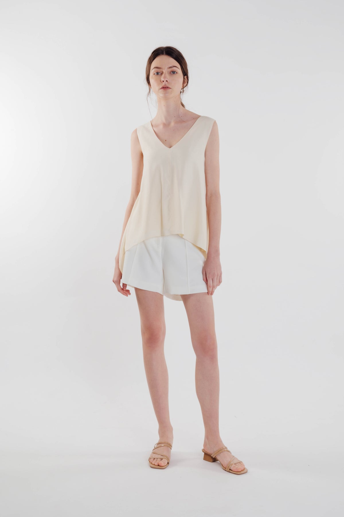 Two-way Asymmetrical Top in Soft Yellow