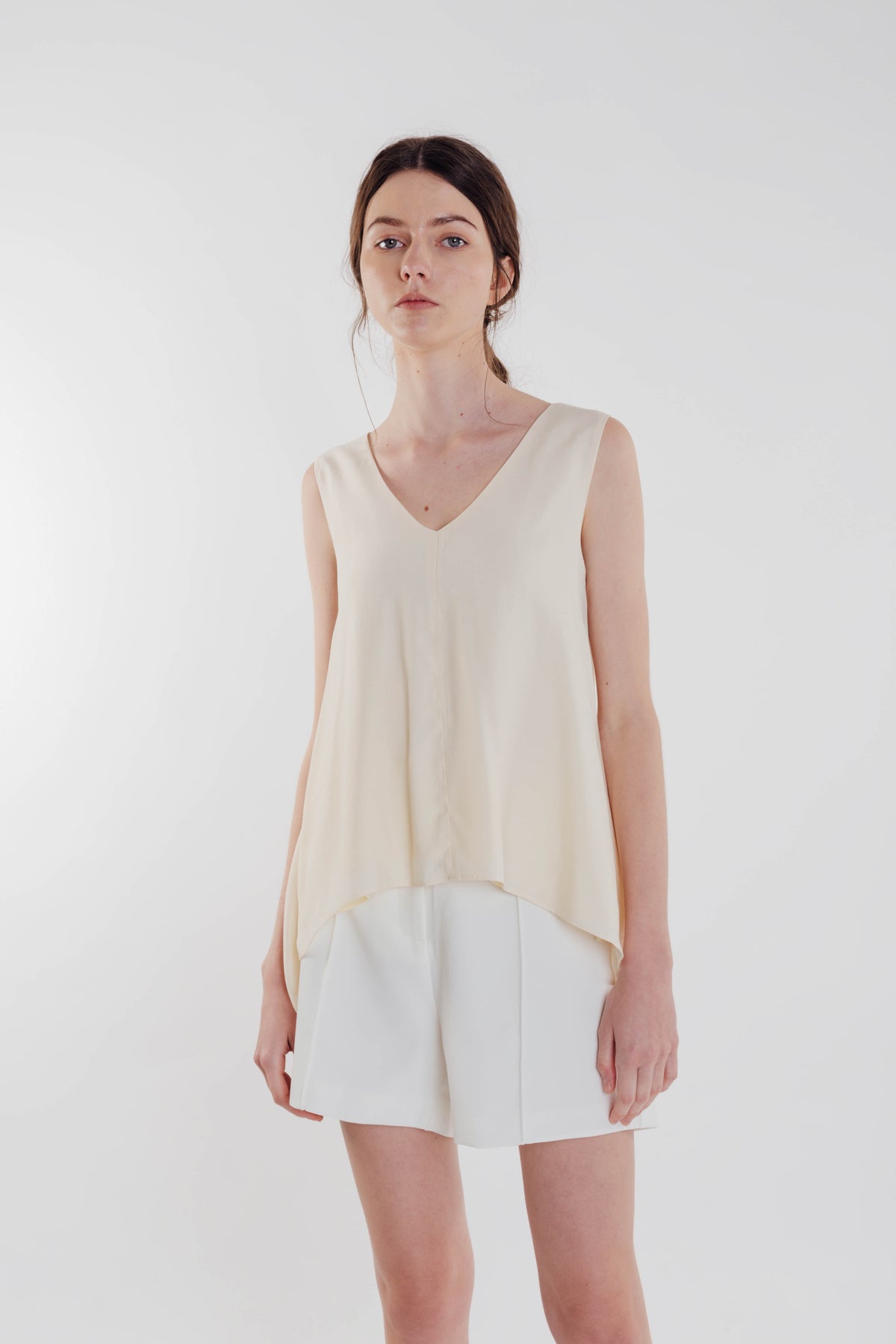 Two-way Asymmetrical Top in Soft Yellow