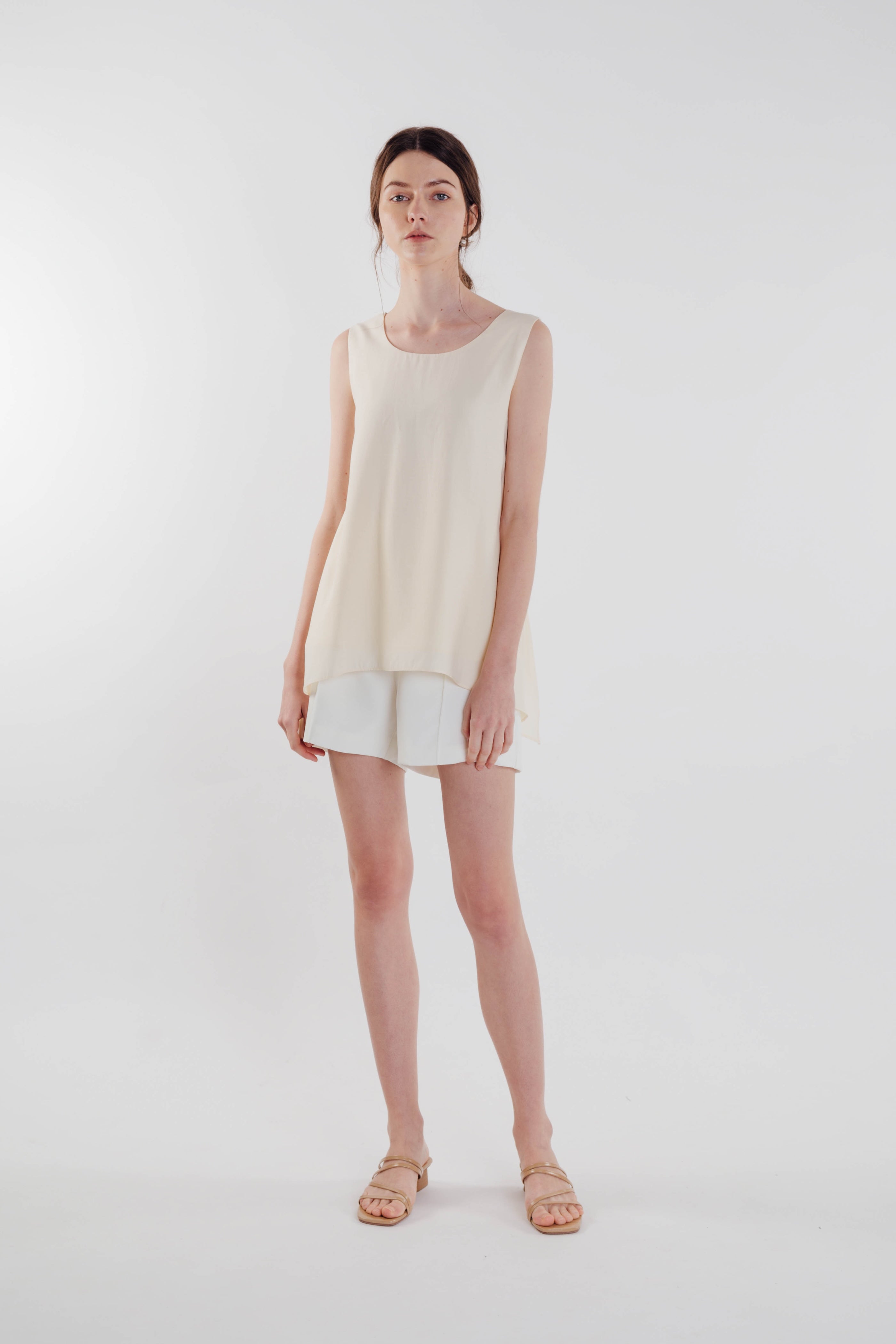 Two-way Asymmetrical Top in Soft Yellow