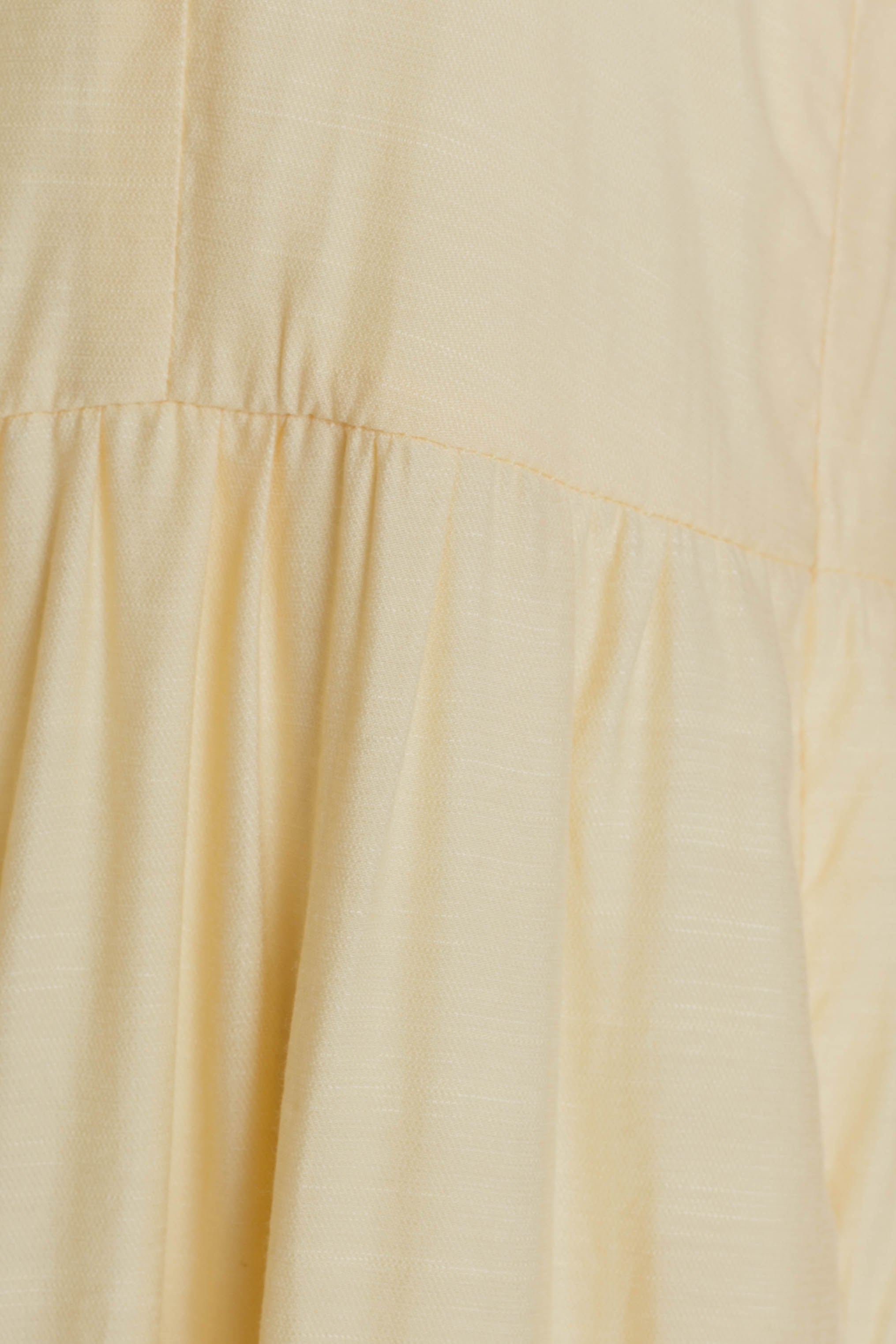 Tencel Tiered Maxi Dress in Yellow