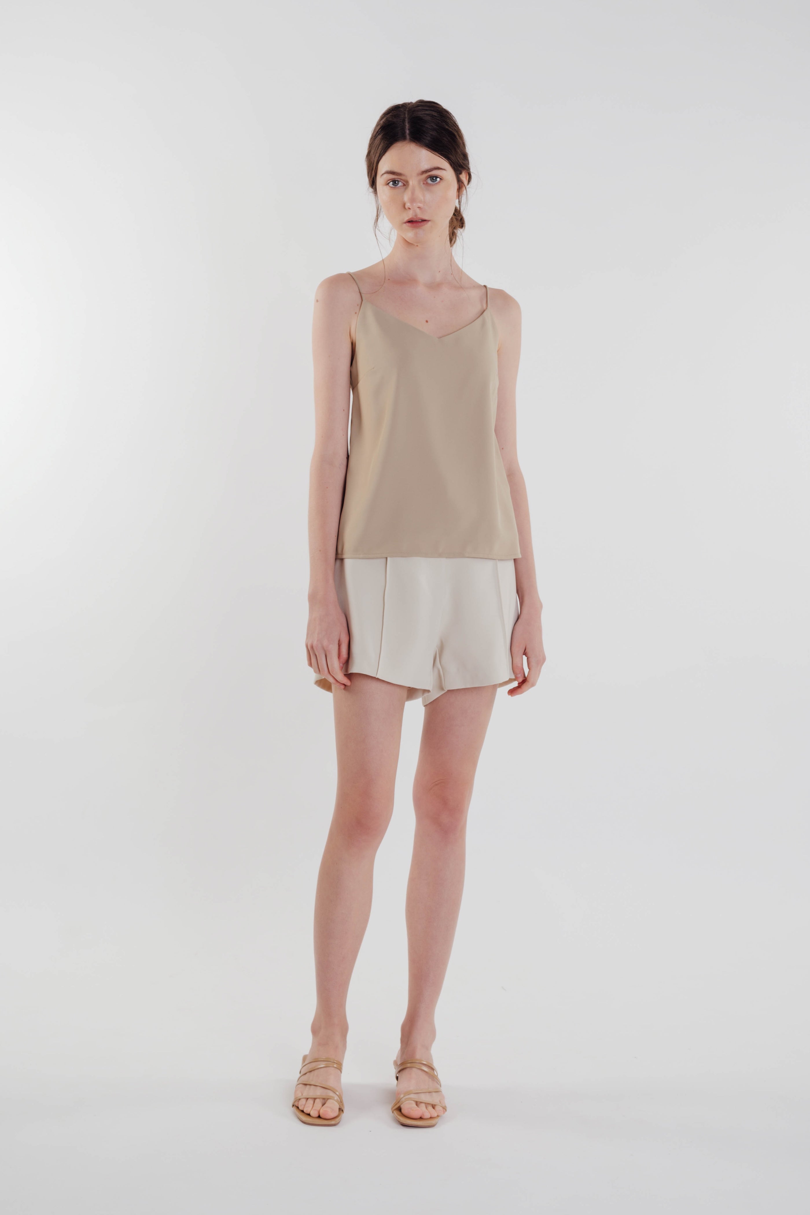 V-neck Camisole in Tan (Sale)