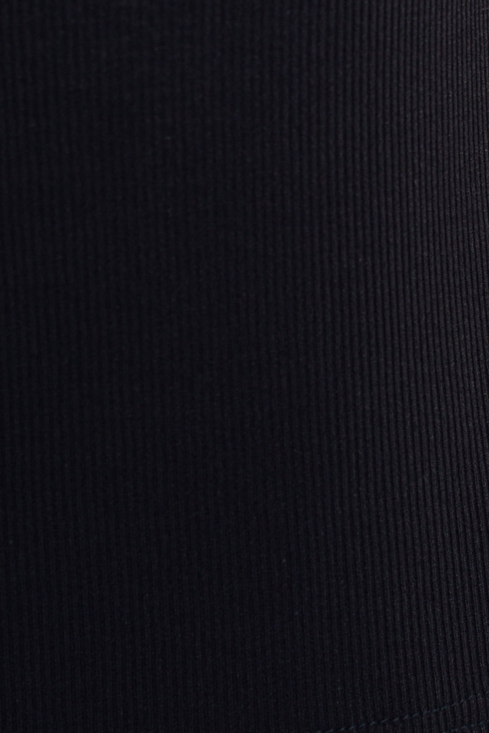 Textured Ribbed Knit Tank in Black