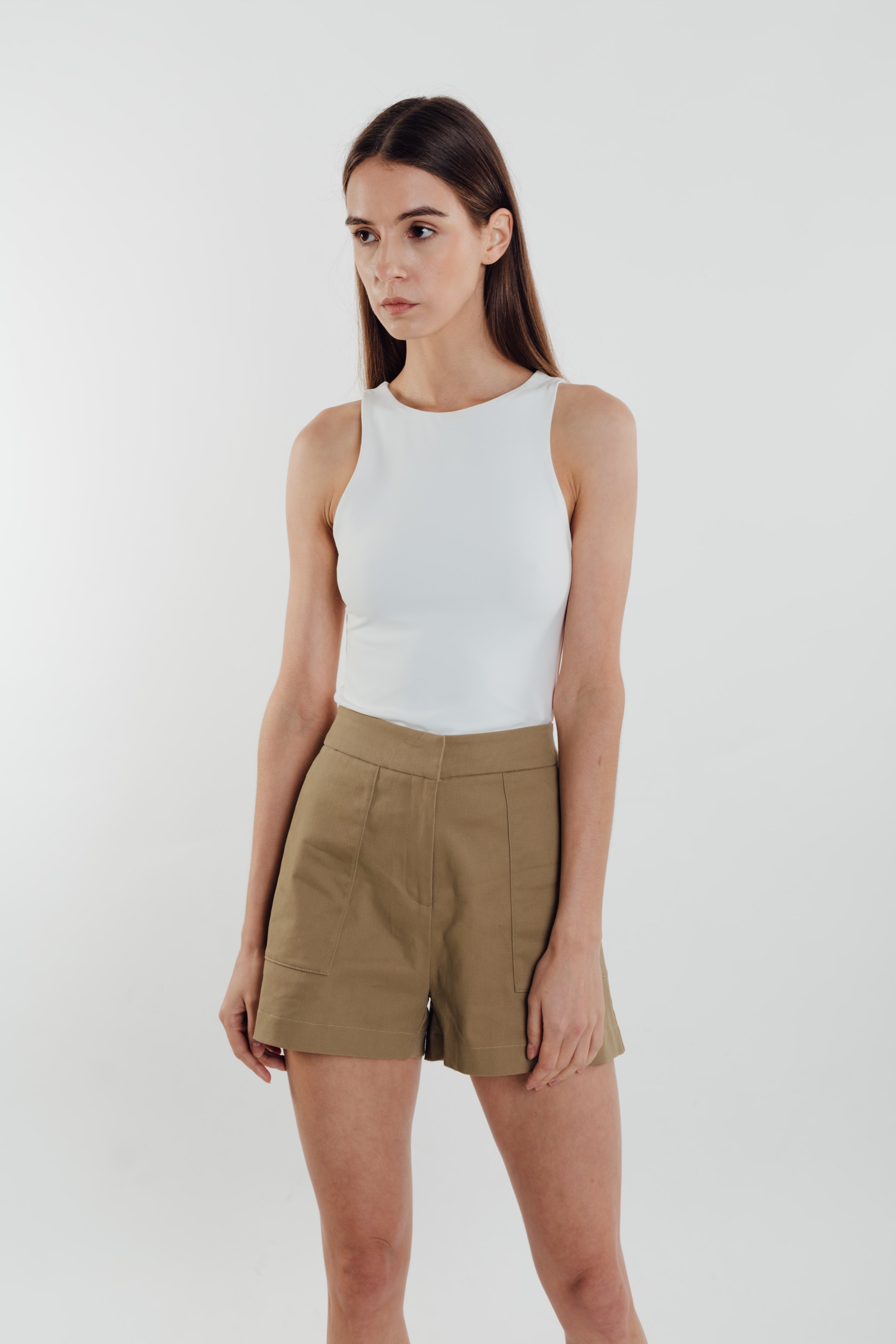 Jersey Blend Tank in White (Sale)