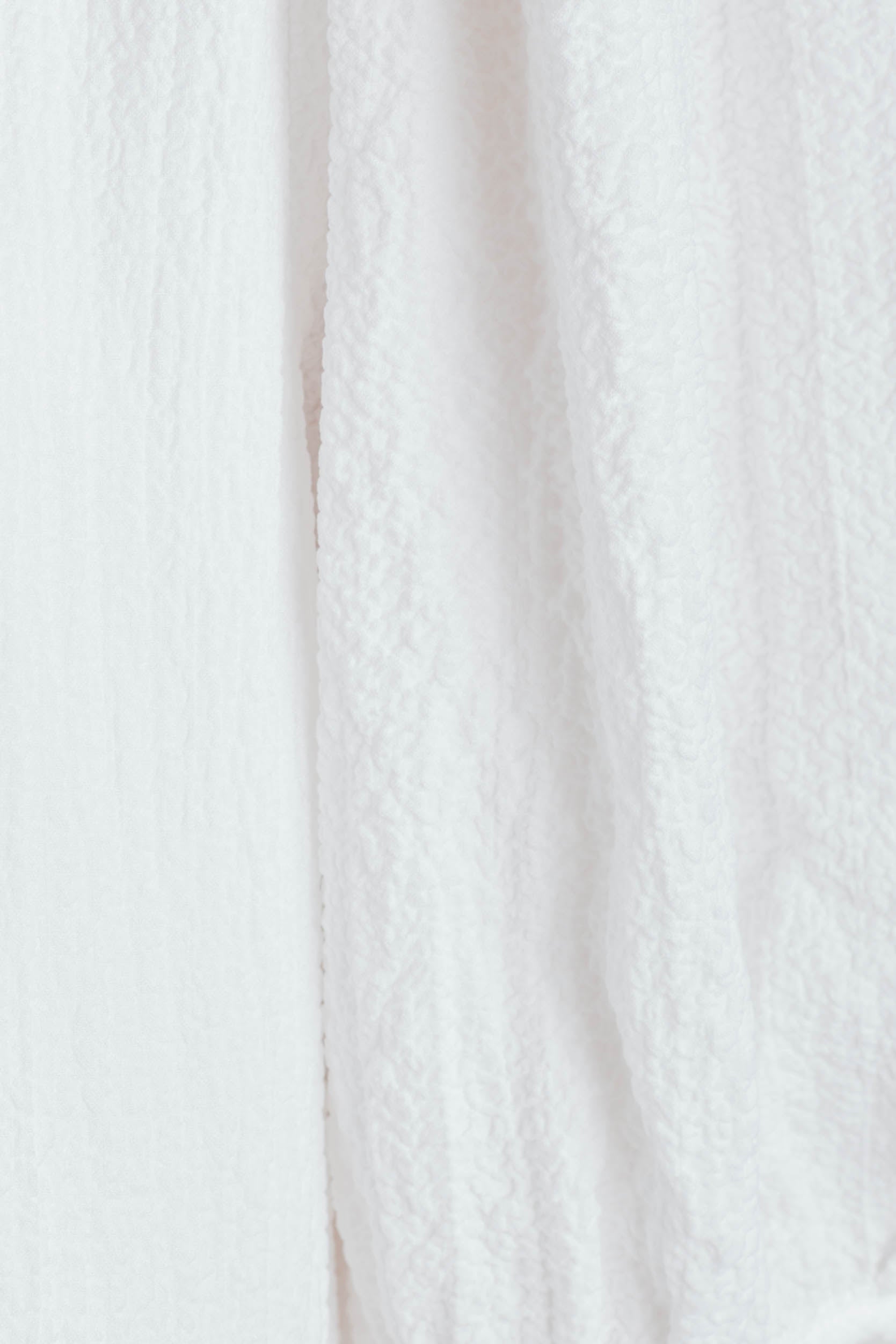 Textured Mini Dress in White